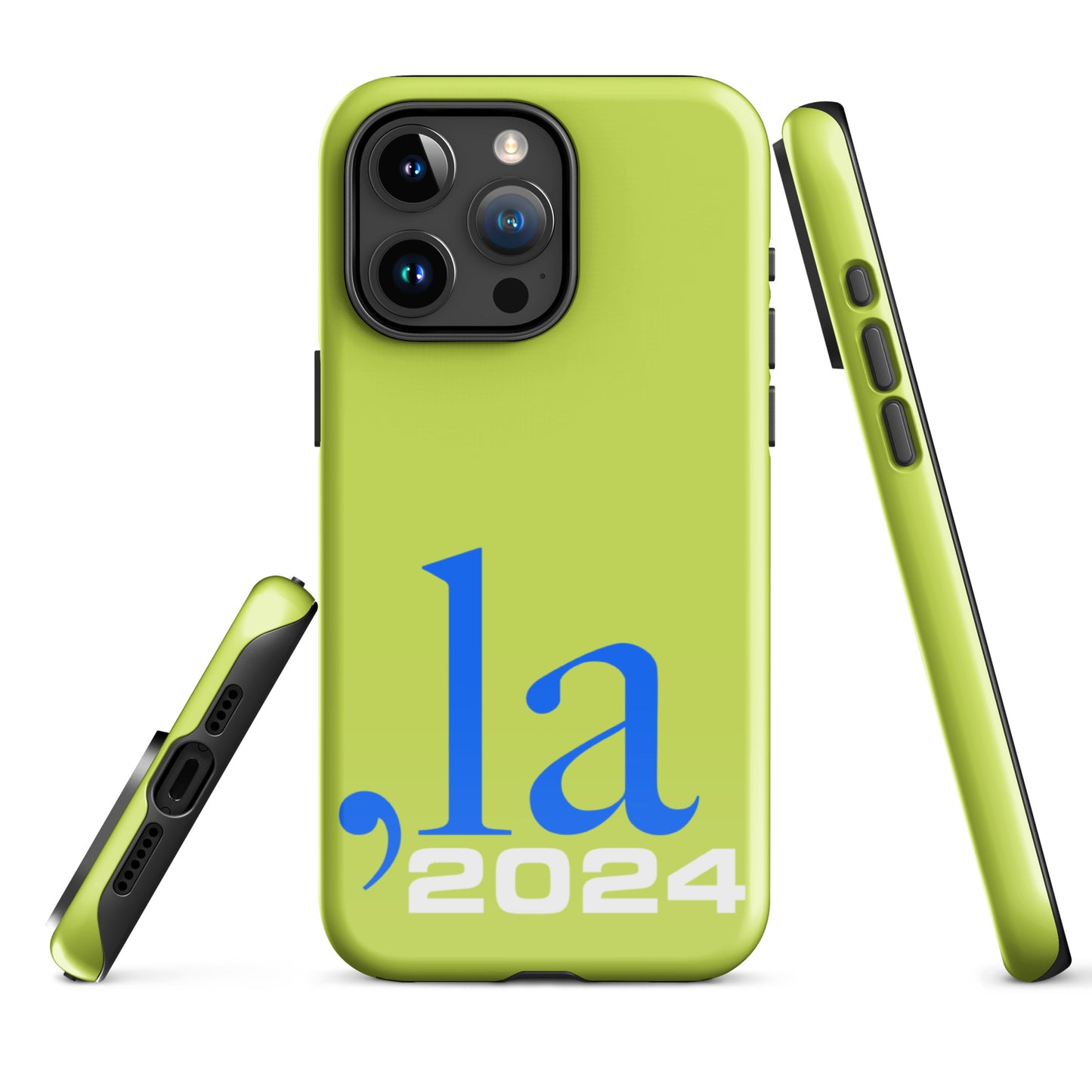 "Comma-la" 2024 iPhone® Case - green