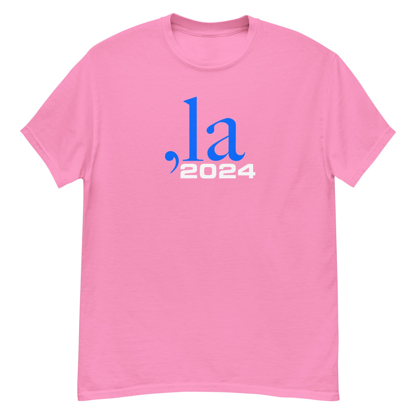 "Comma-la" Classic Unisex T-shirt - blue-white