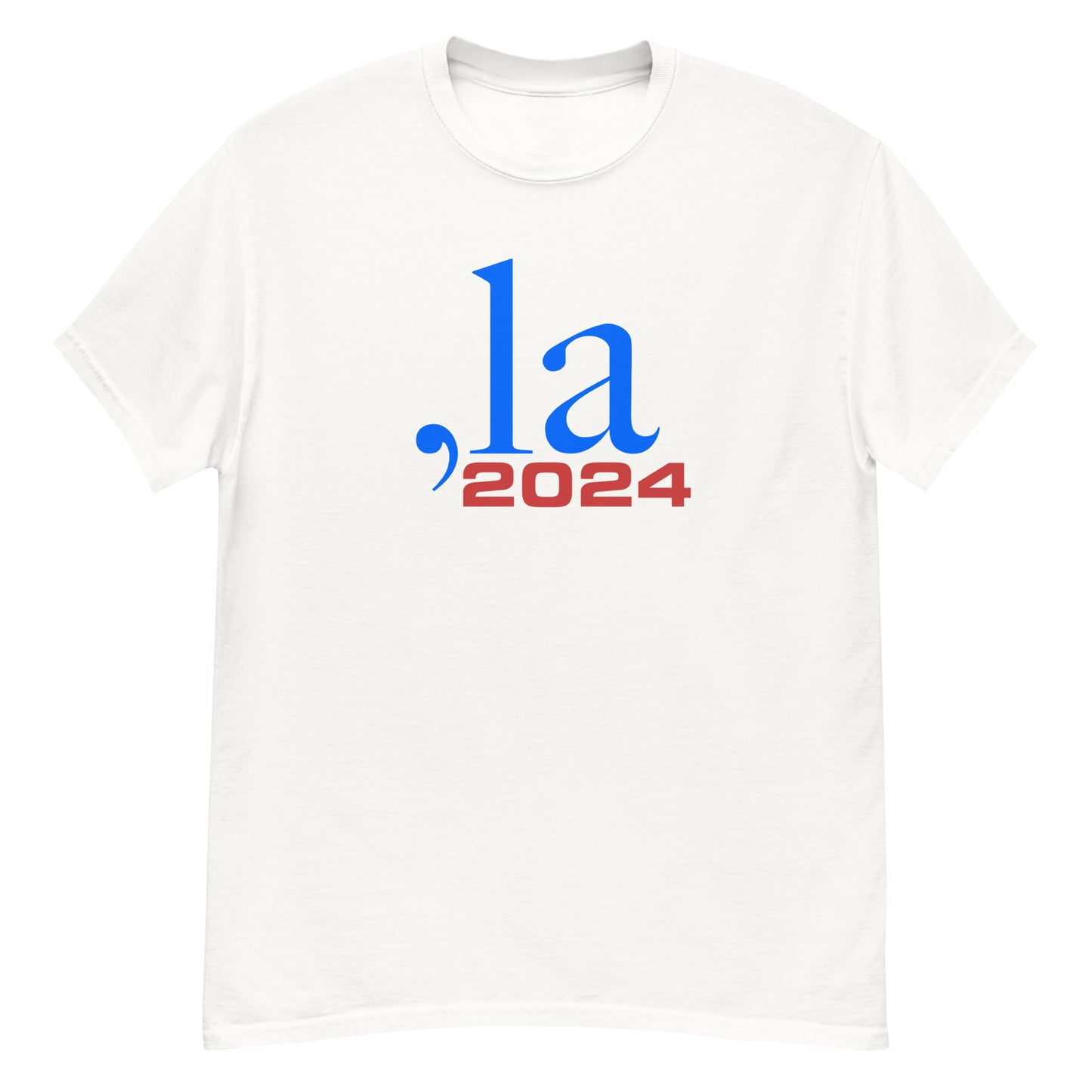 "Comma-la" Classic Unisex T-shirt - blue-red