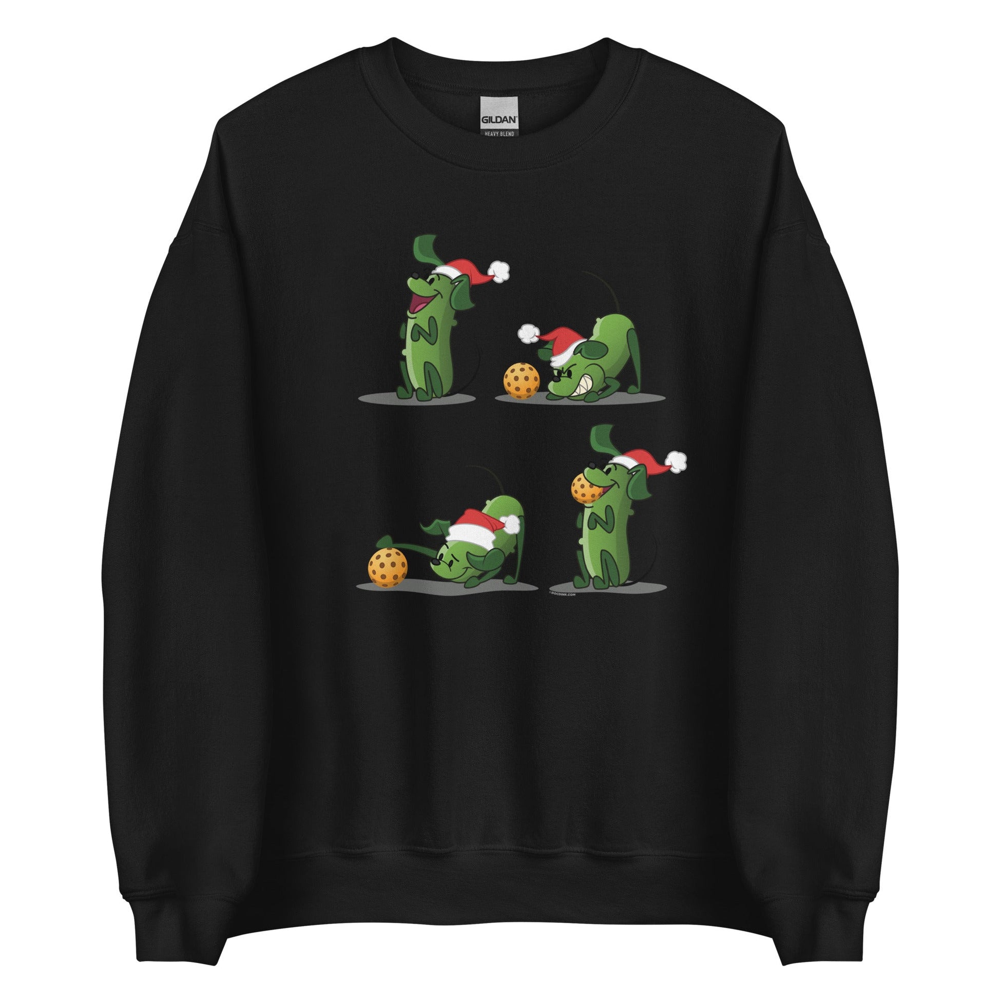 Pickleball Sweatshirt - Pickles wants to Play! - Christmas sq. - DocDink.com