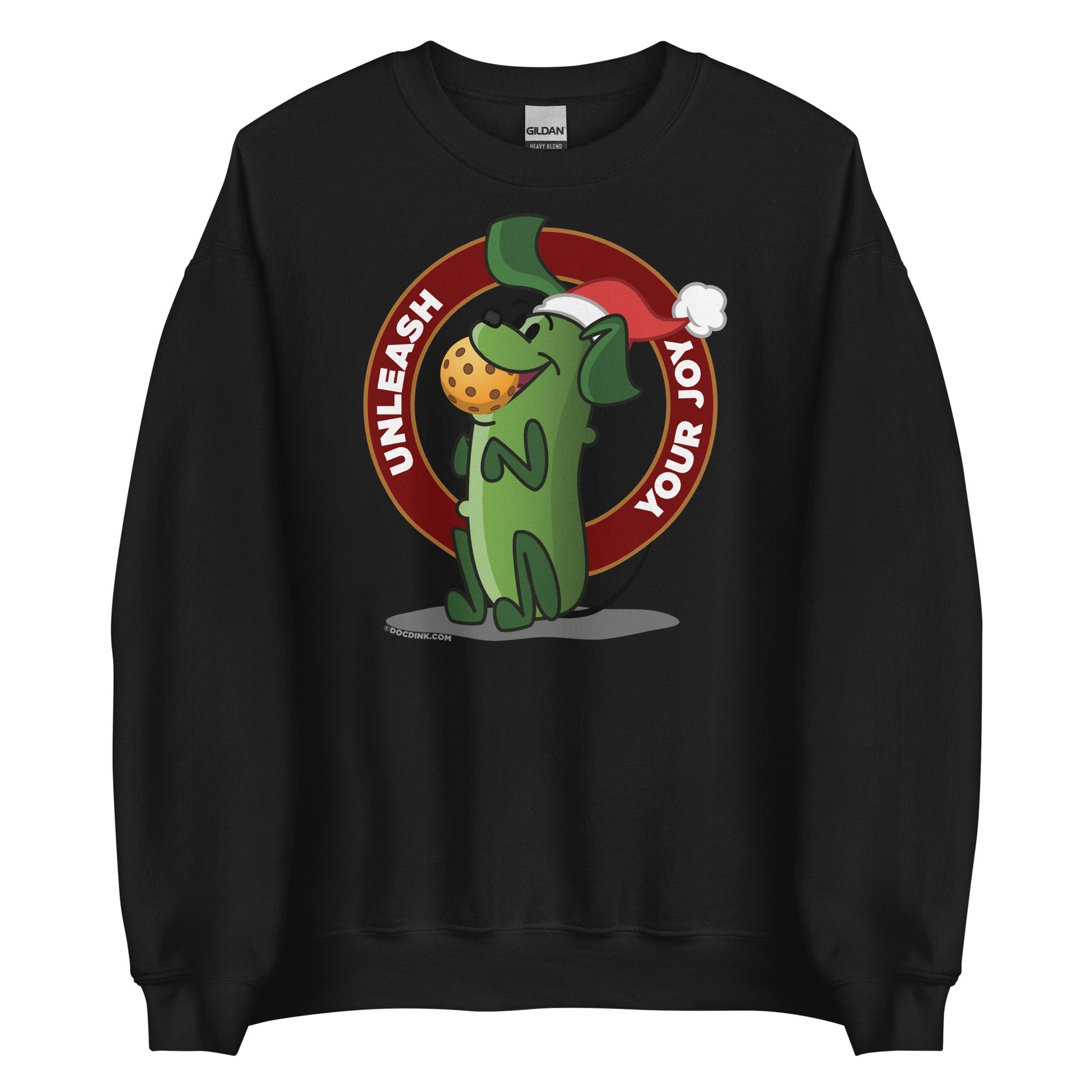 Pickleball Sweatshirt - Pickles "Unleash your Joy" - Christmas - DocDink.com