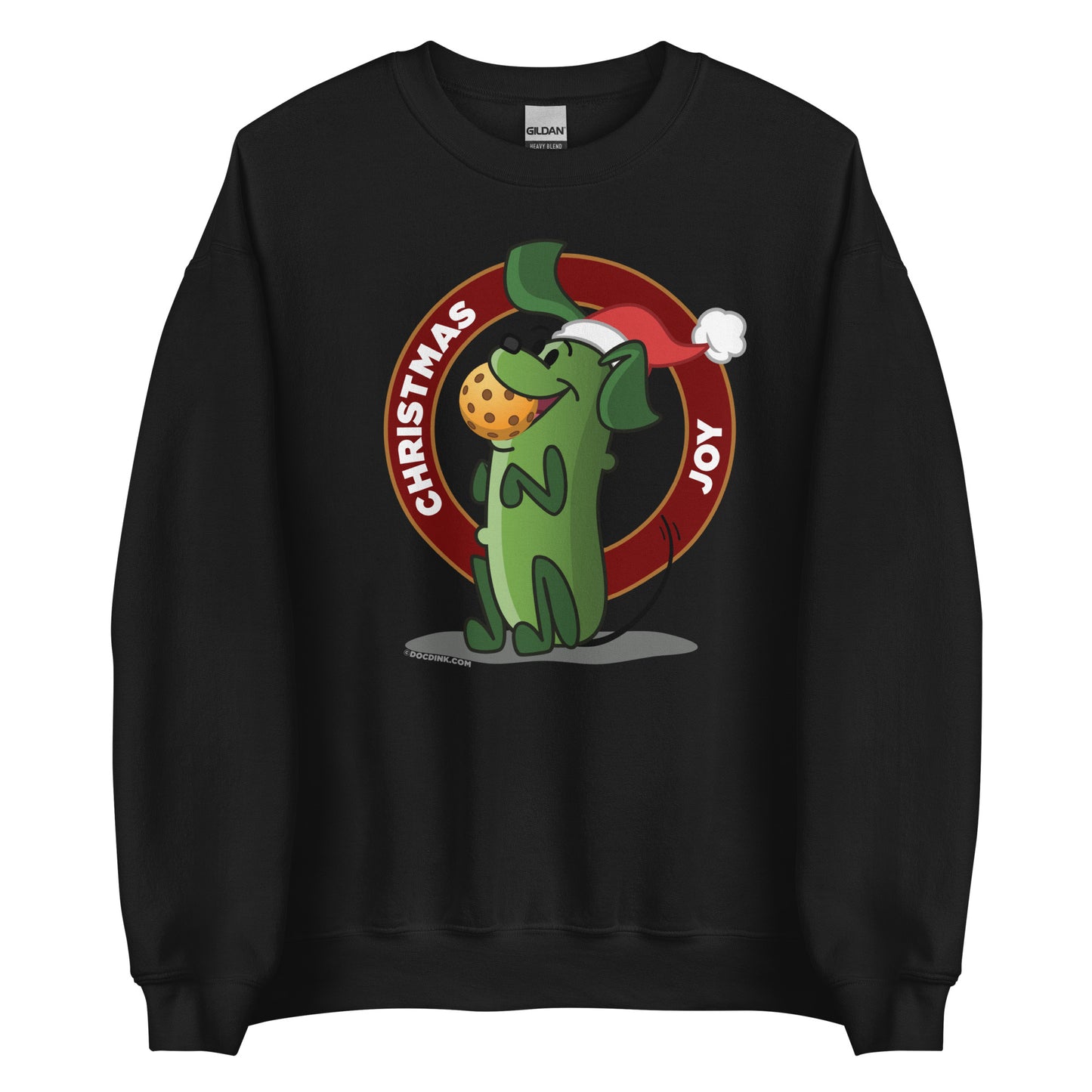 Pickleball Sweatshirt - Pickles "Christmas Joy" - DocDink.com