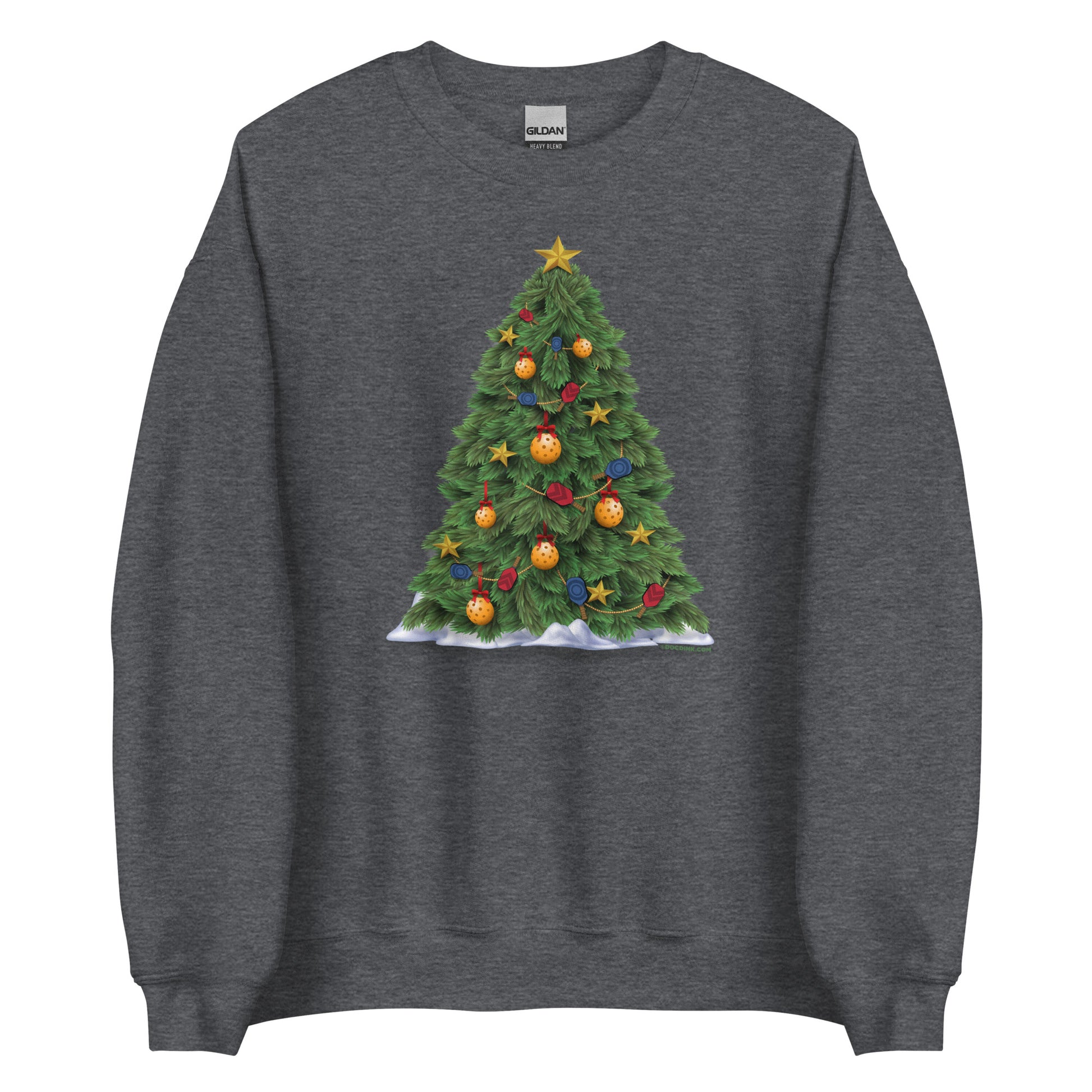 Pickleball Sweatshirt - Pickleball Christmas Tree - DocDink.com