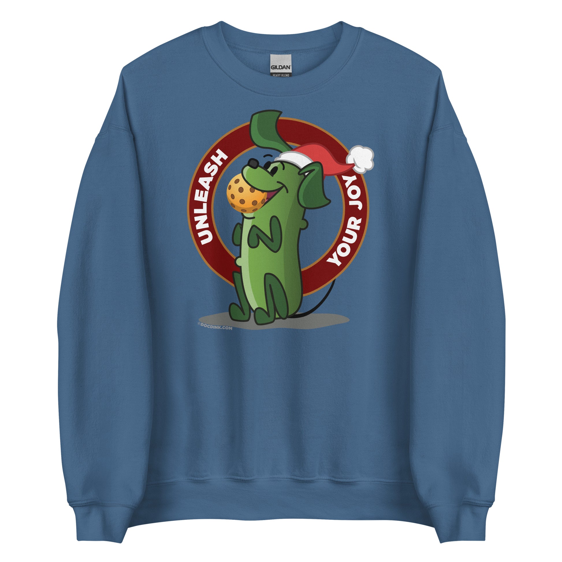 Pickleball Sweatshirt - Pickles "Unleash your Joy" - Christmas - DocDink.com