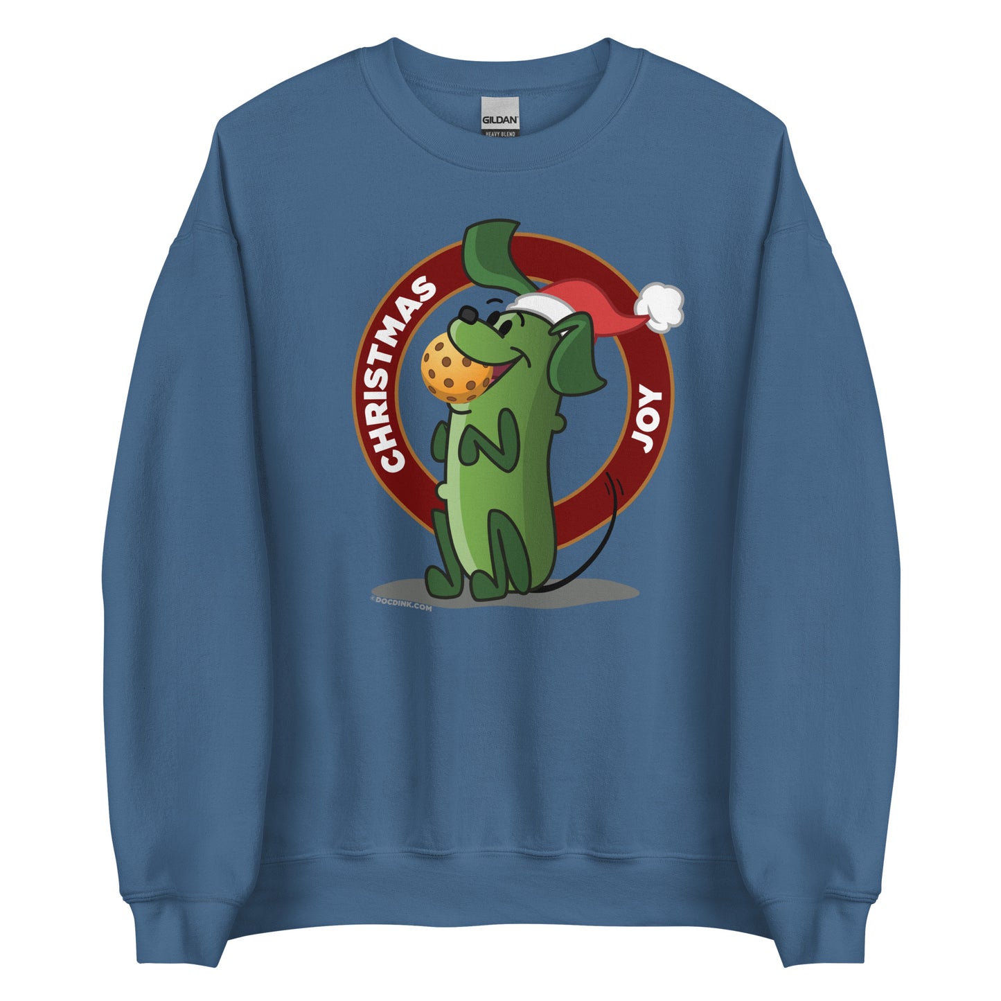 Pickleball Sweatshirt - Pickles "Christmas Joy" - DocDink.com