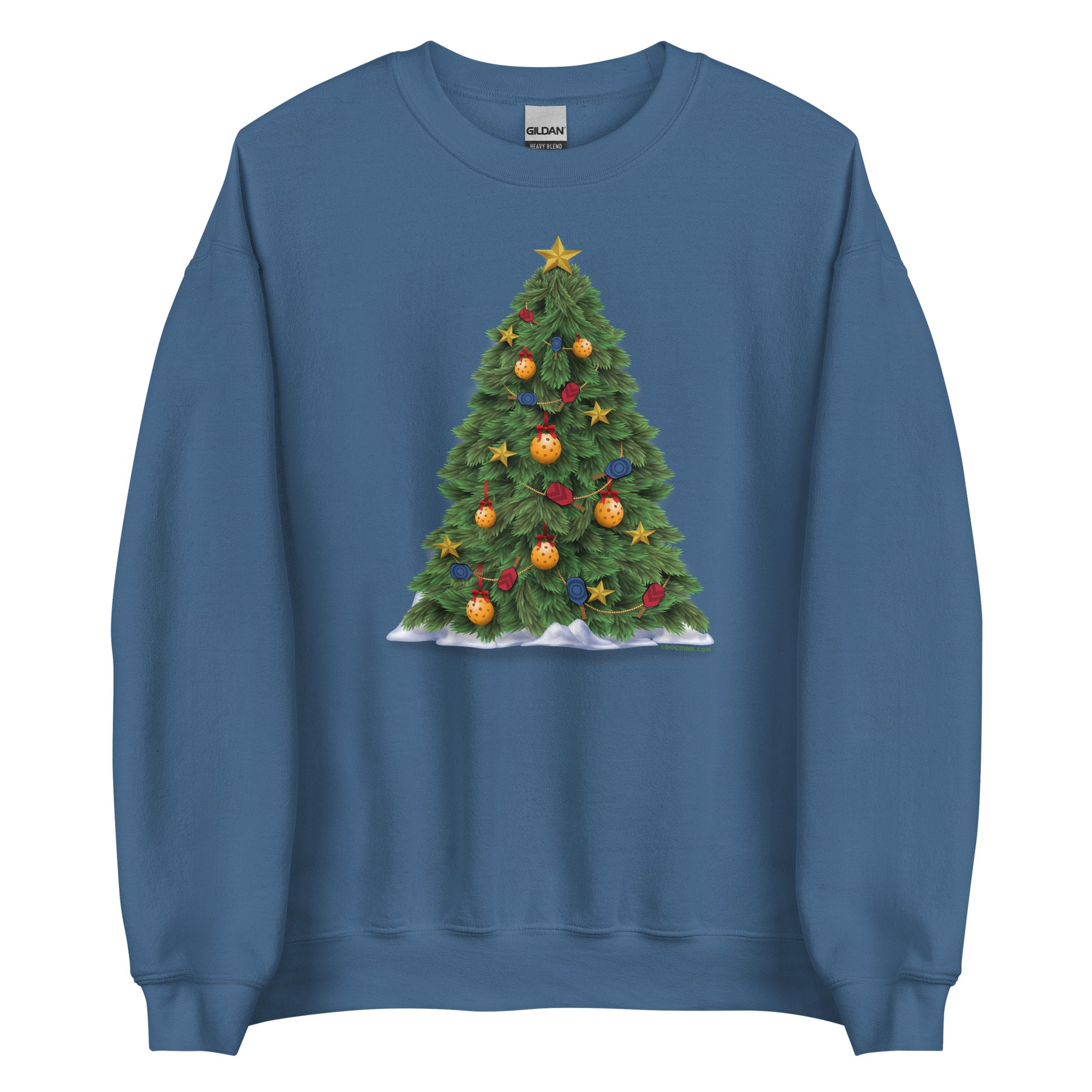 Pickleball Sweatshirt - Pickleball Christmas Tree - DocDink.com