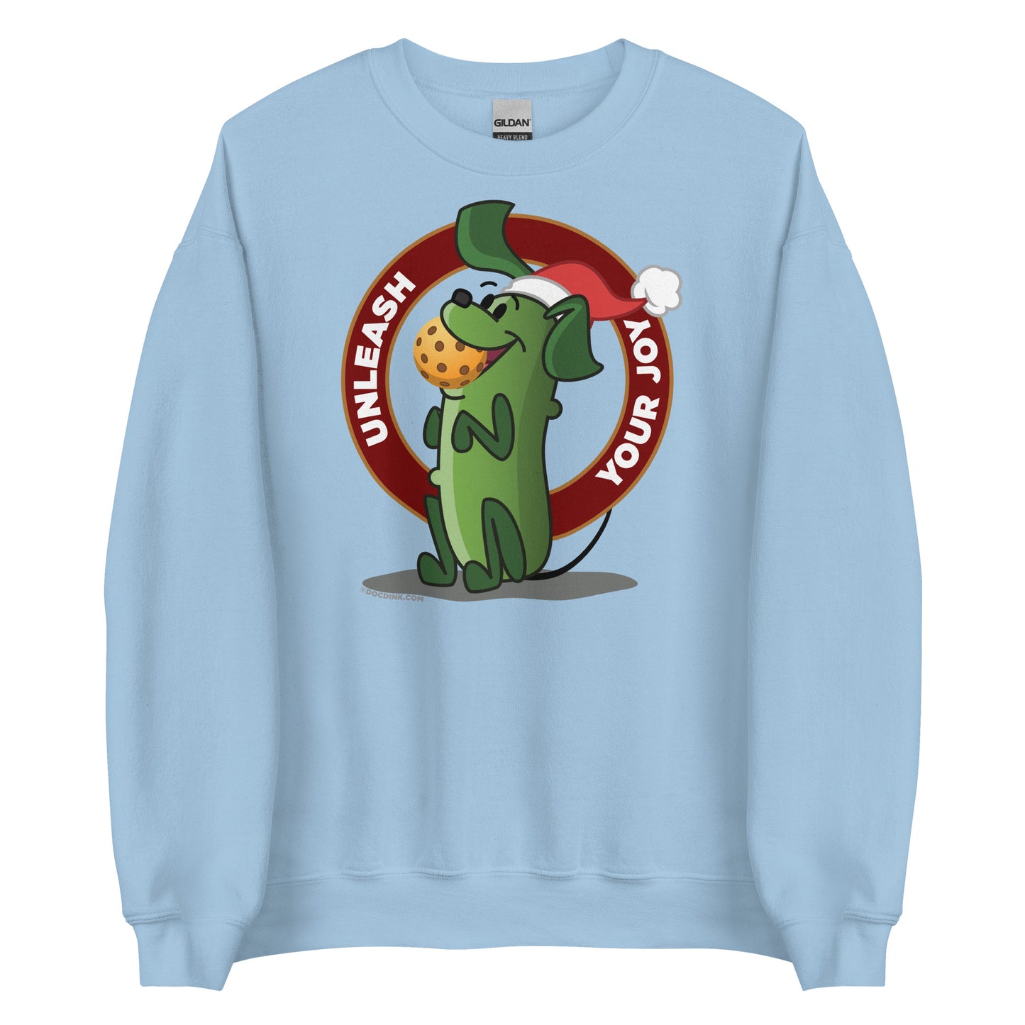 Pickleball Sweatshirt - Pickles "Unleash your Joy" - Christmas - DocDink.com