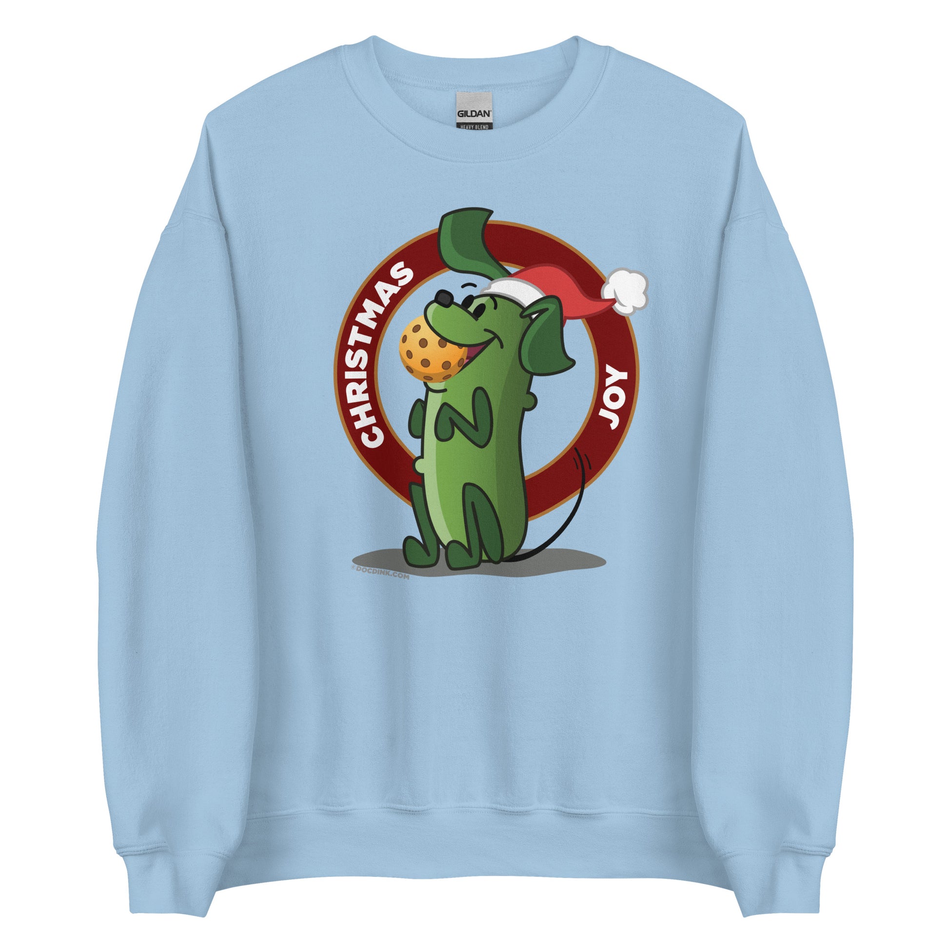 Pickleball Sweatshirt - Pickles "Christmas Joy" - DocDink.com