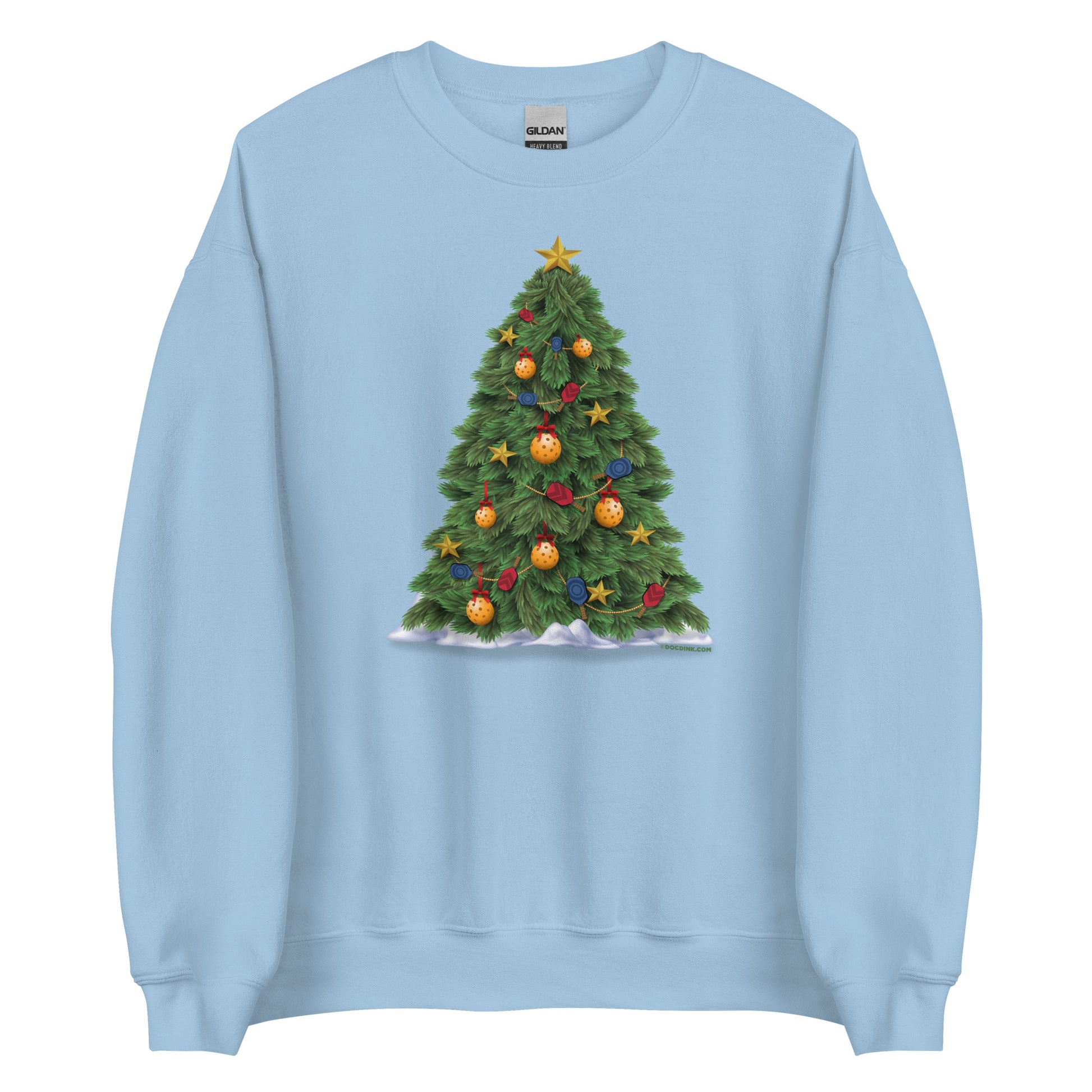 Pickleball Sweatshirt - Pickleball Christmas Tree - DocDink.com