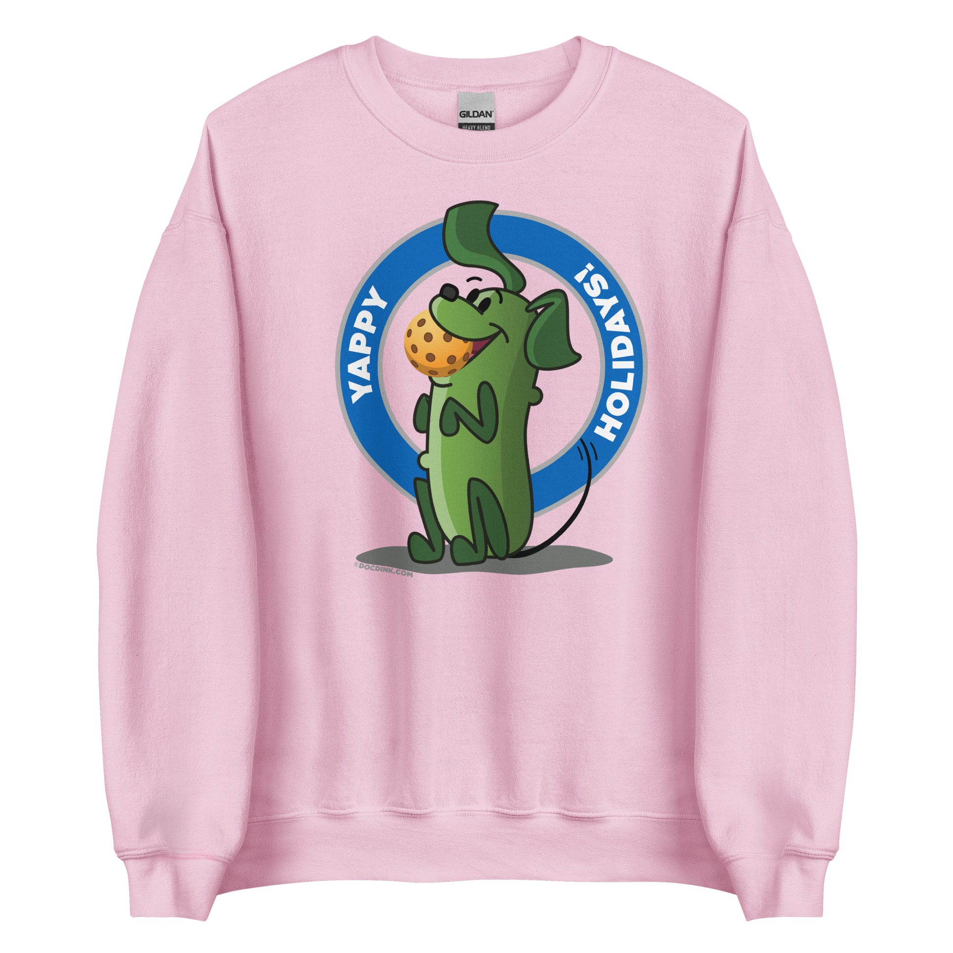 Pickleball Sweatshirt - Pickles "Yappy Holidays" - DocDink.com