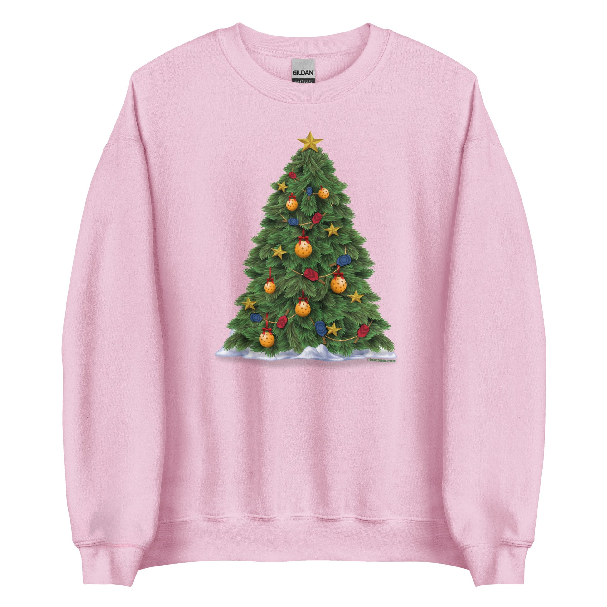 Pickleball Sweatshirt - Pickleball Christmas Tree - DocDink.com