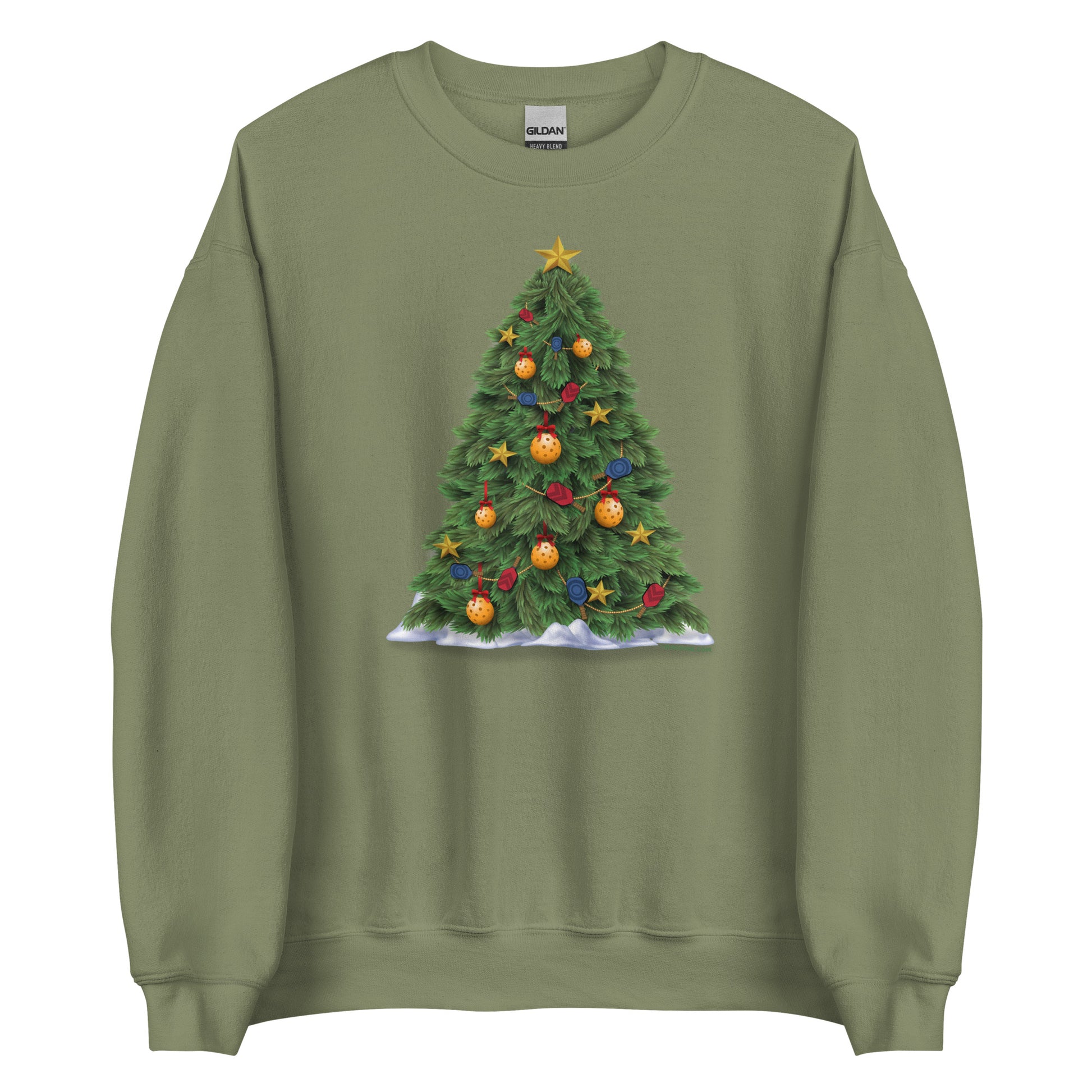 Pickleball Sweatshirt - Pickleball Christmas Tree - DocDink.com