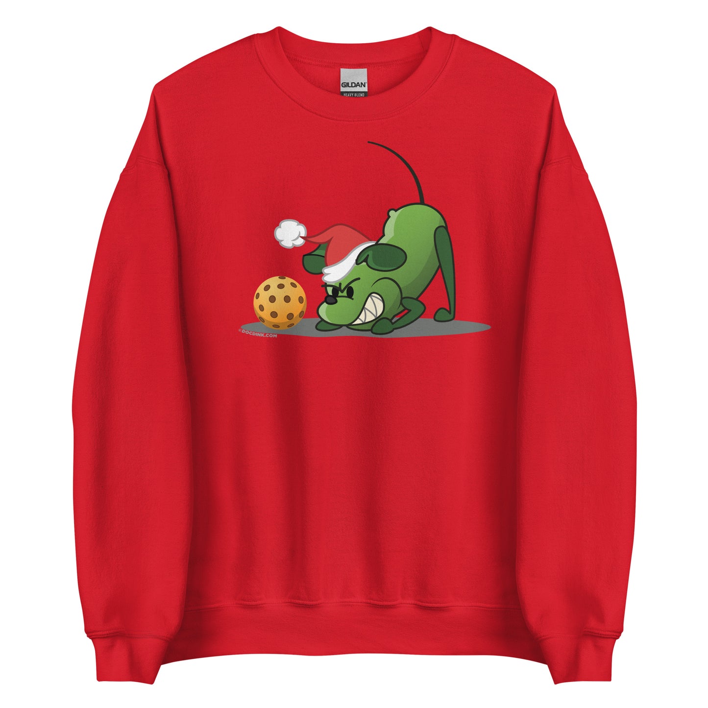 Pickleball Sweatshirt - Pickles "Grrr...!" - Christmas - DocDink.com