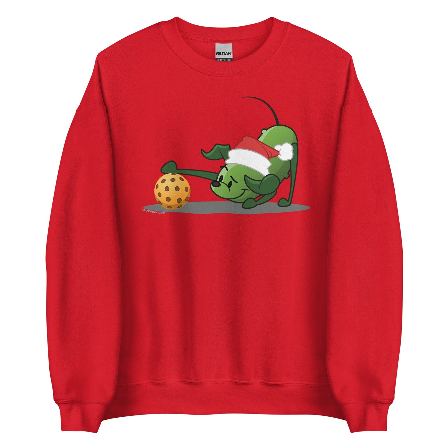 Pickleball Sweatshirt -Pickles "Hmm...?" - Christmas - DocDink.com