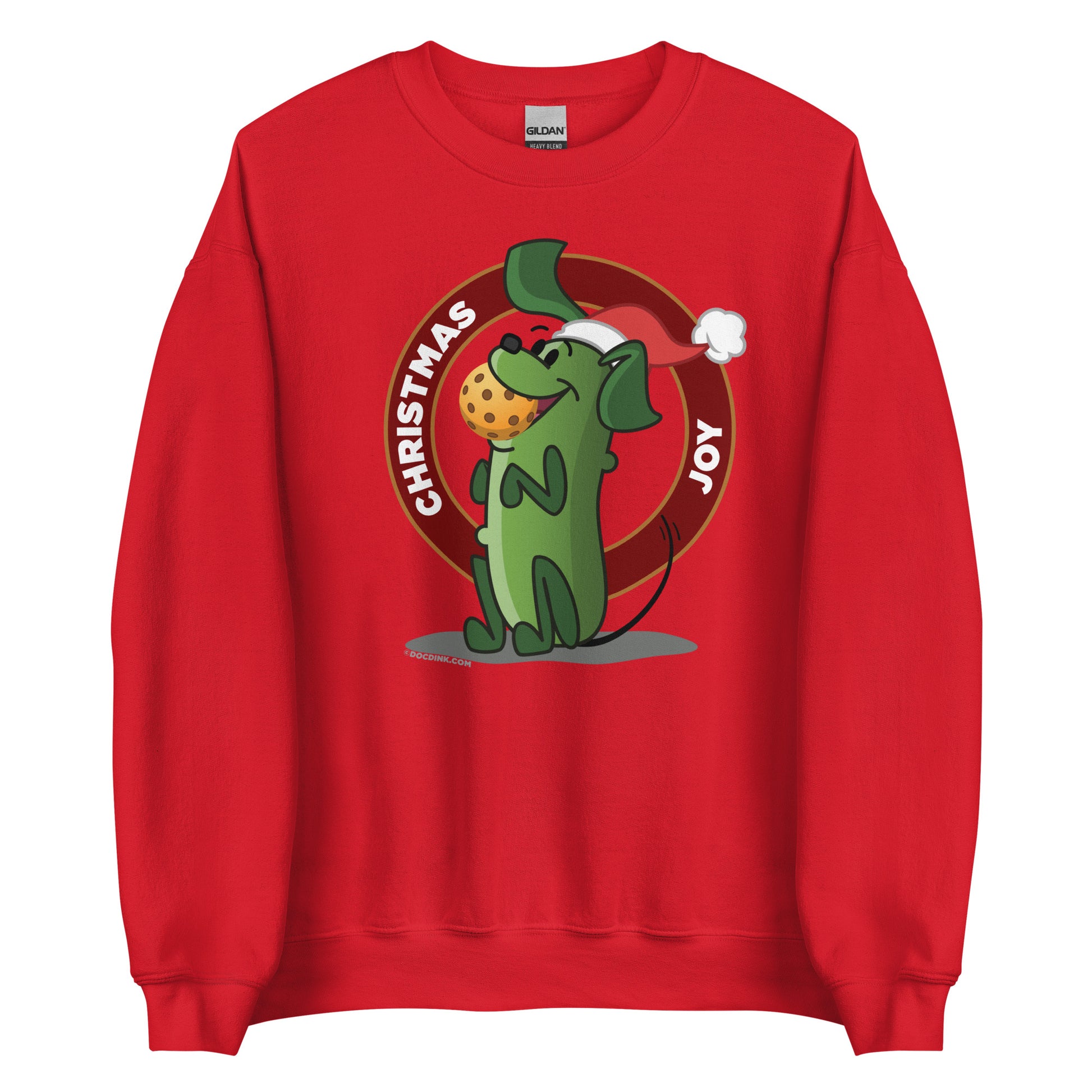 Pickleball Sweatshirt - Pickles "Christmas Joy" - DocDink.com