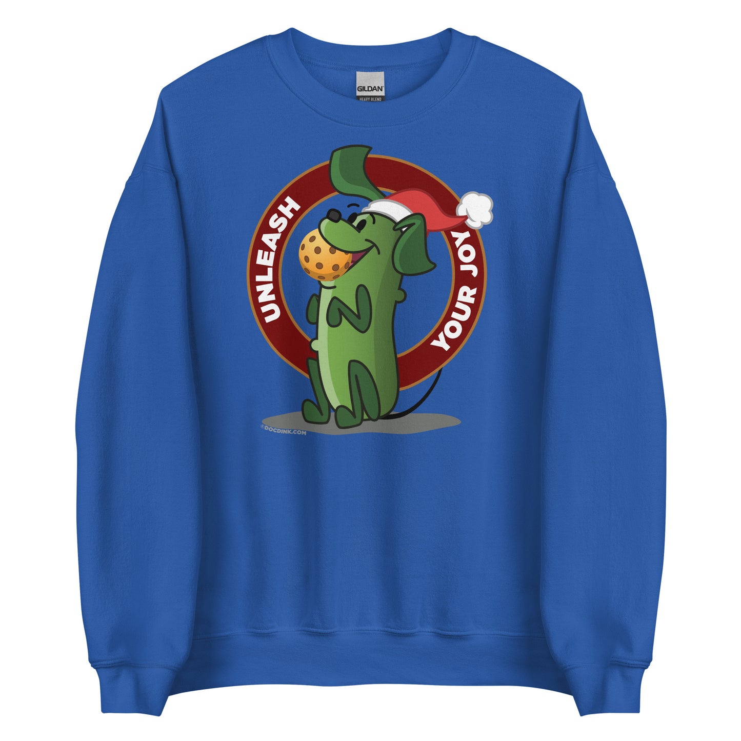 Pickleball Sweatshirt - Pickles "Unleash your Joy" - Christmas - DocDink.com