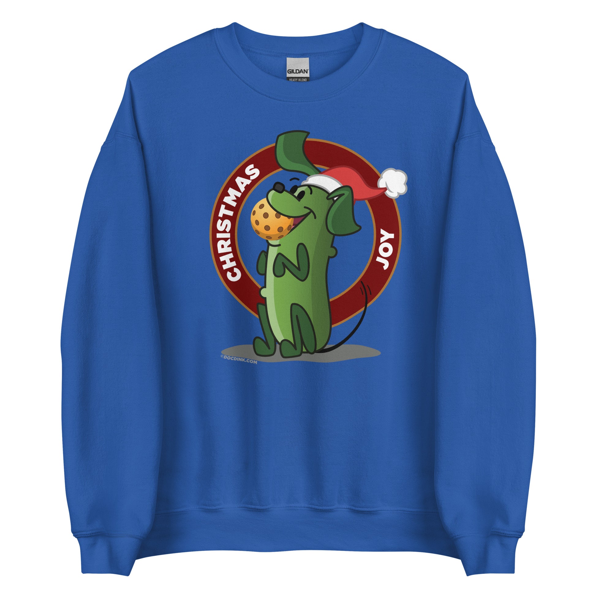 Pickleball Sweatshirt - Pickles "Christmas Joy" - DocDink.com