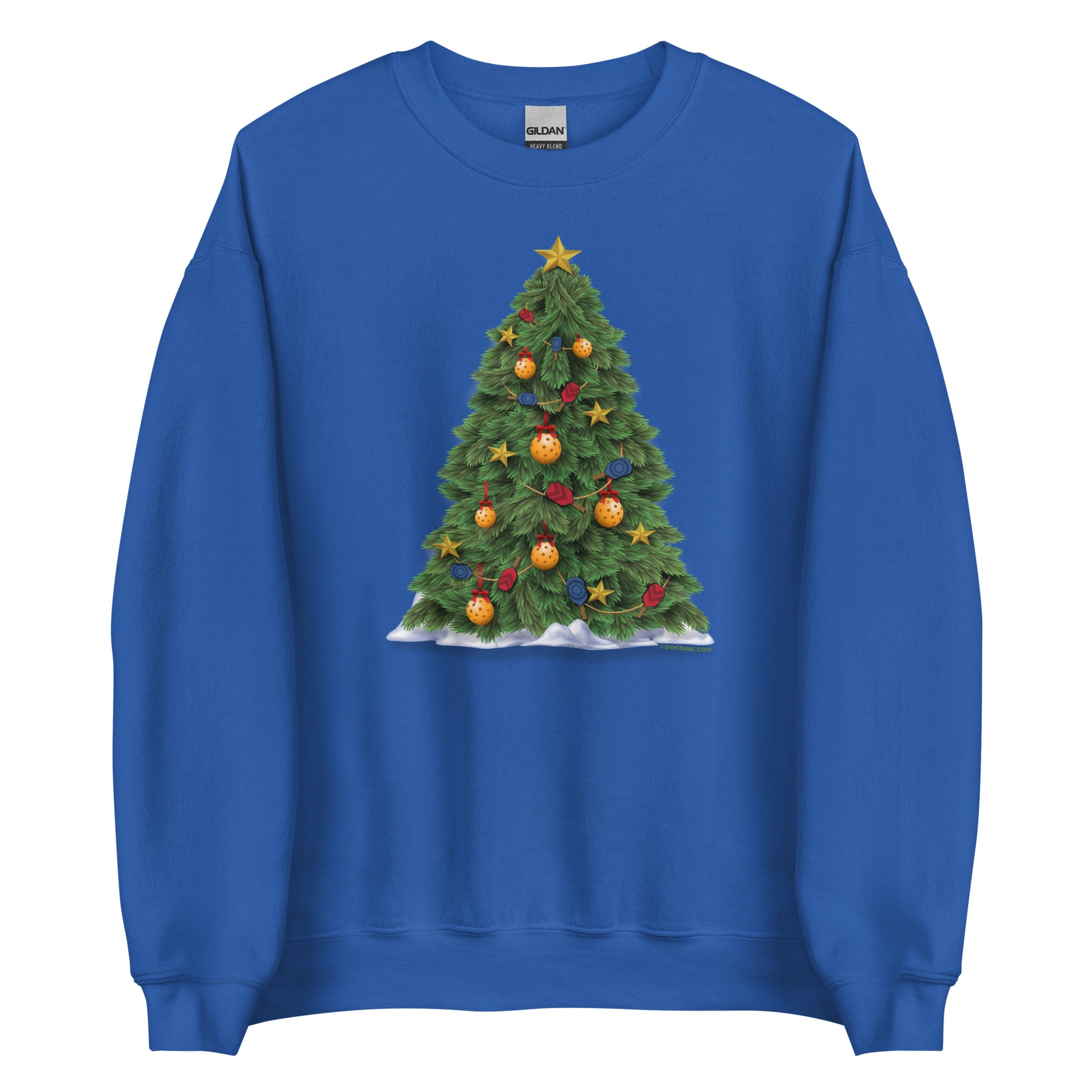 Pickleball Sweatshirt - Pickleball Christmas Tree - DocDink.com