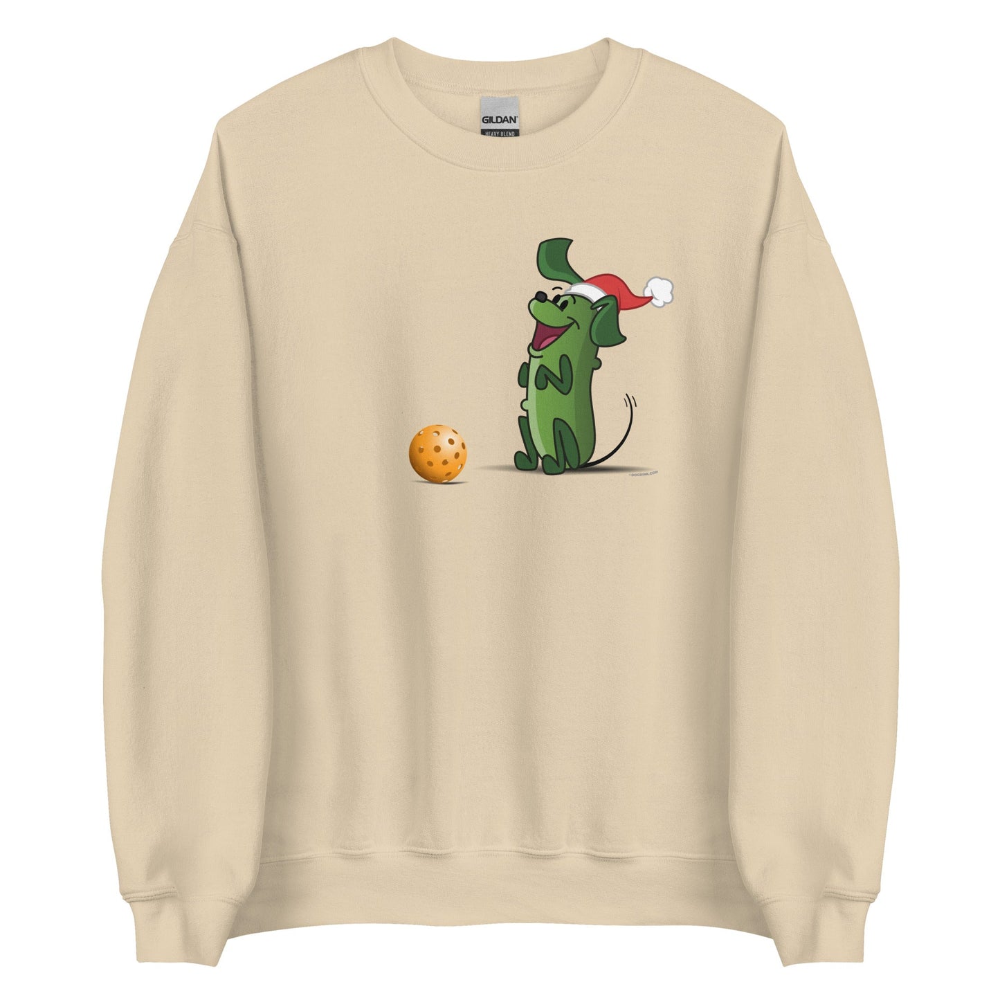 Pickleball Sweatshirt - Pickles "Wanna Play?" - Christmas - DocDink.com