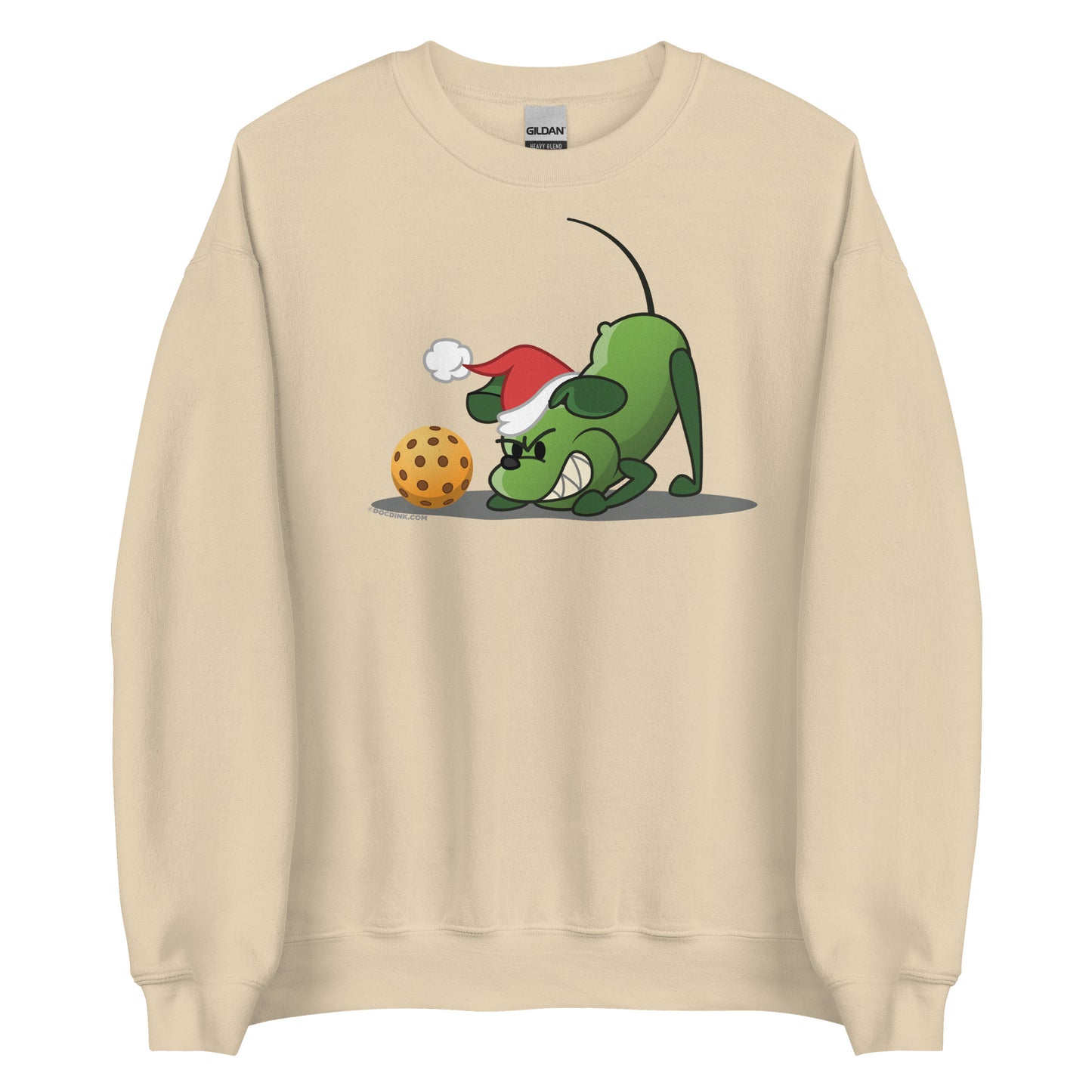 Pickleball Sweatshirt - Pickles "Grrr...!" - Christmas - DocDink.com