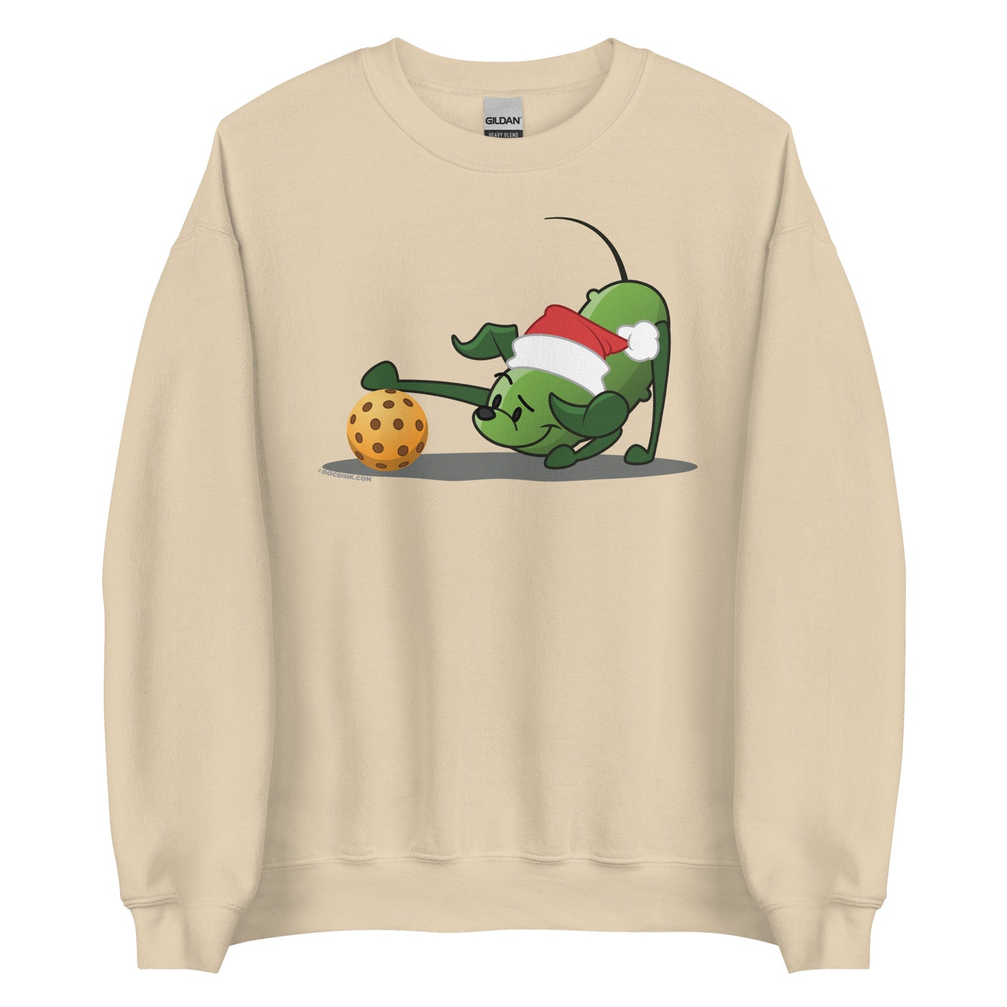 Pickleball Sweatshirt -Pickles "Hmm...?" - Christmas - DocDink.com