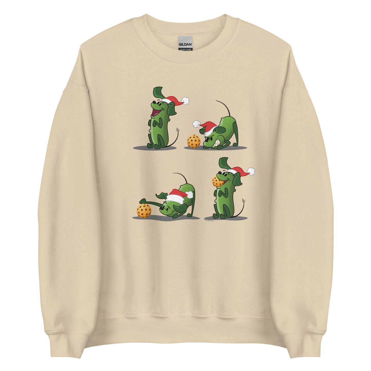 Pickleball Sweatshirt - Pickles wants to Play! - Christmas sq. - DocDink.com