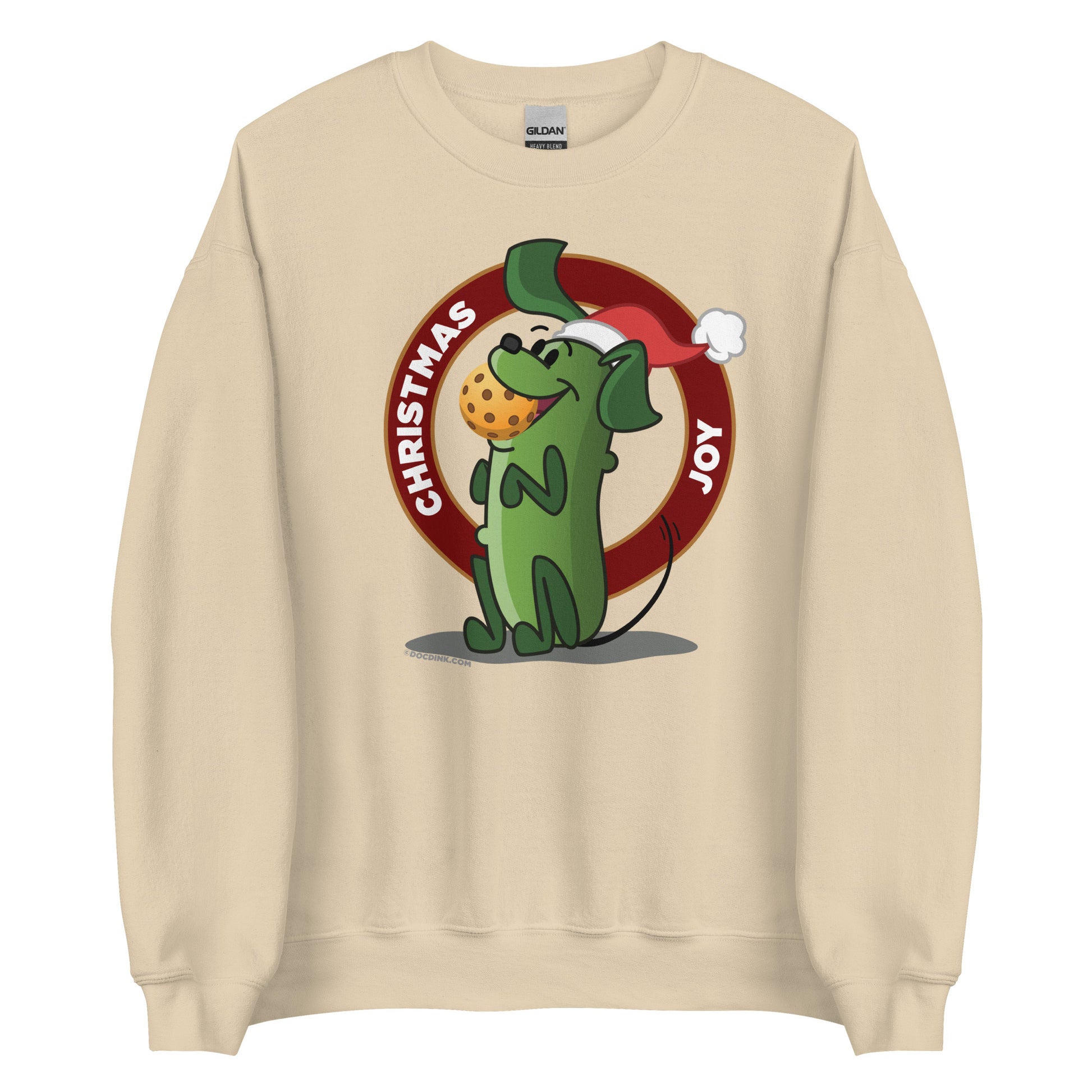 Pickleball Sweatshirt - Pickles "Christmas Joy" - DocDink.com