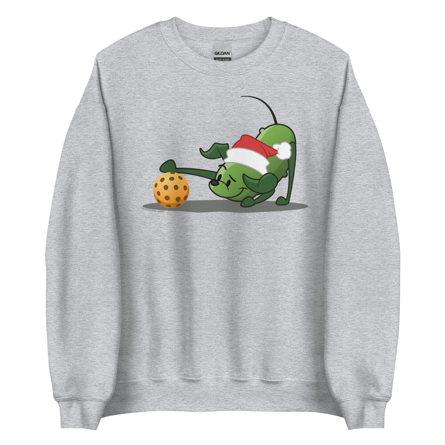 Pickleball Sweatshirt -Pickles "Hmm...?" - Christmas - DocDink.com