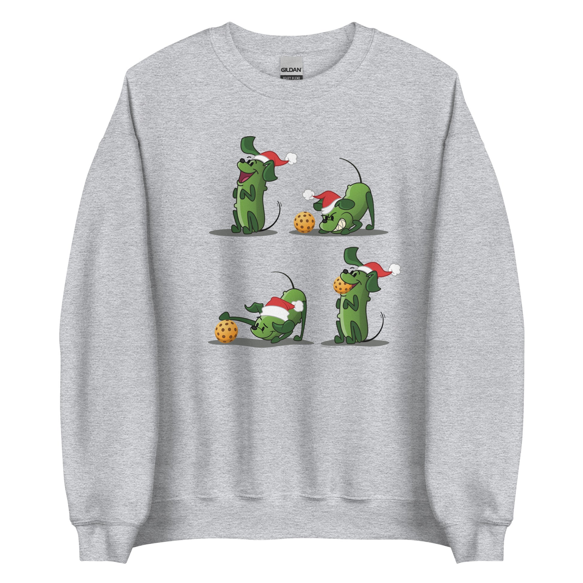 Pickleball Sweatshirt - Pickles wants to Play! - Christmas sq. - DocDink.com