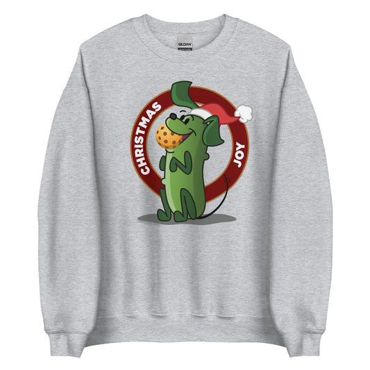 Pickleball Sweatshirt - Pickles "Christmas Joy" - DocDink.com