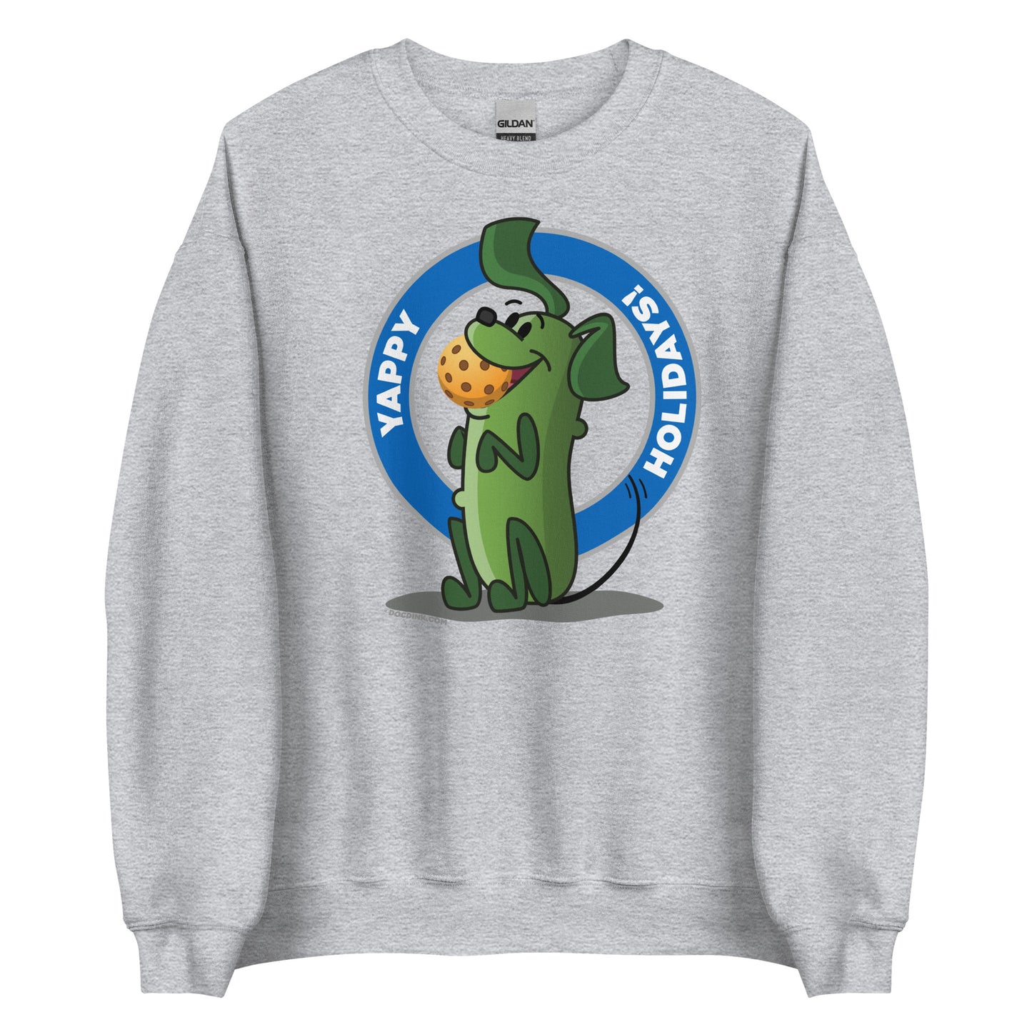 Pickleball Sweatshirt - Pickles "Yappy Holidays" - DocDink.com