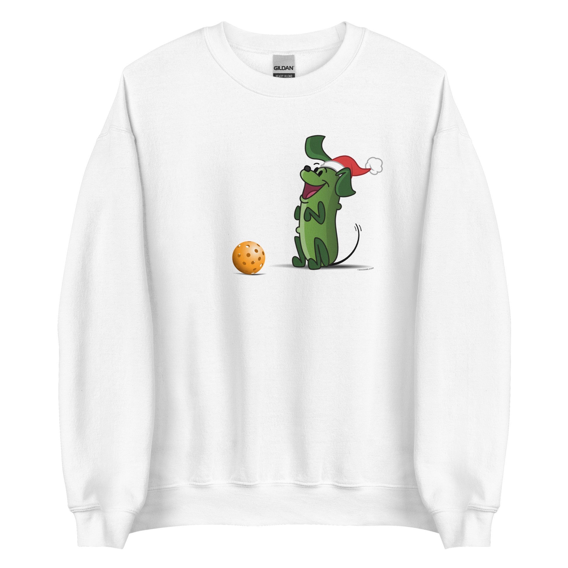 Pickleball Sweatshirt - Pickles "Wanna Play?" - Christmas - DocDink.com