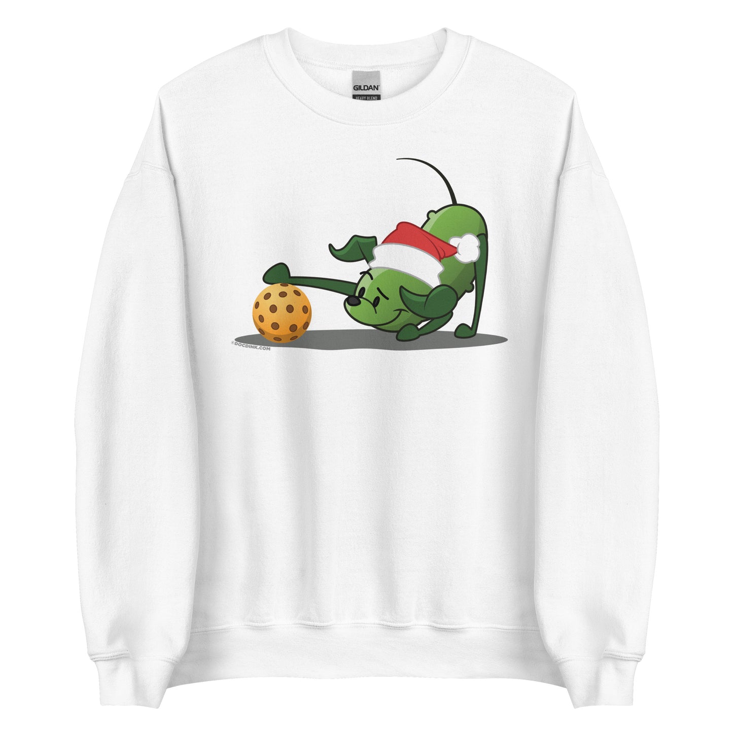 Pickleball Sweatshirt -Pickles "Hmm...?" - Christmas - DocDink.com