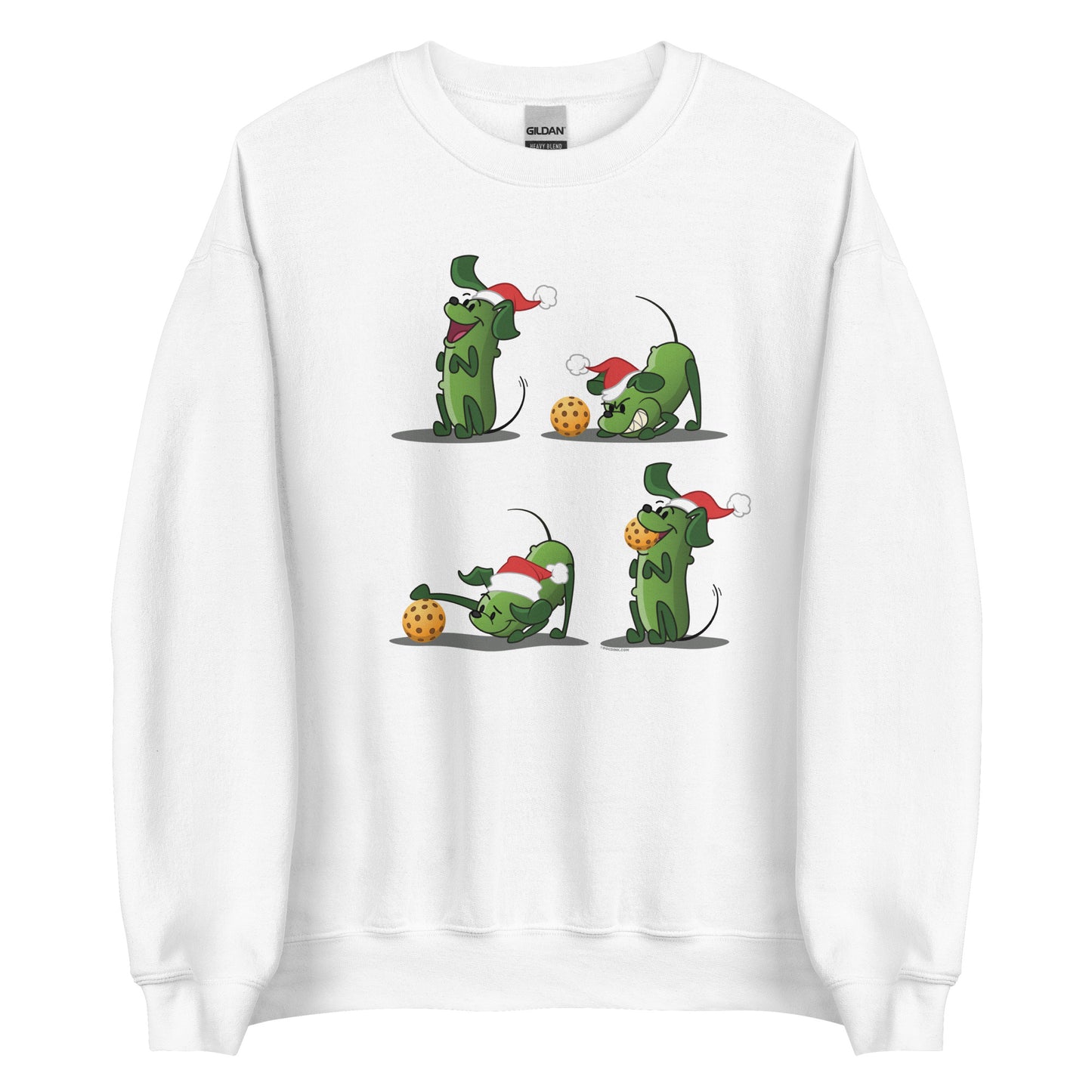 Pickleball Sweatshirt - Pickles wants to Play! - Christmas sq. - DocDink.com