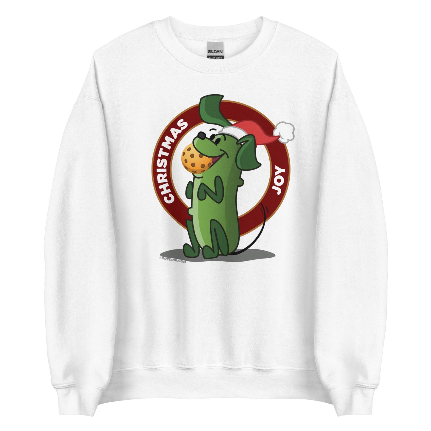 Pickleball Sweatshirt - Pickles "Christmas Joy" - DocDink.com