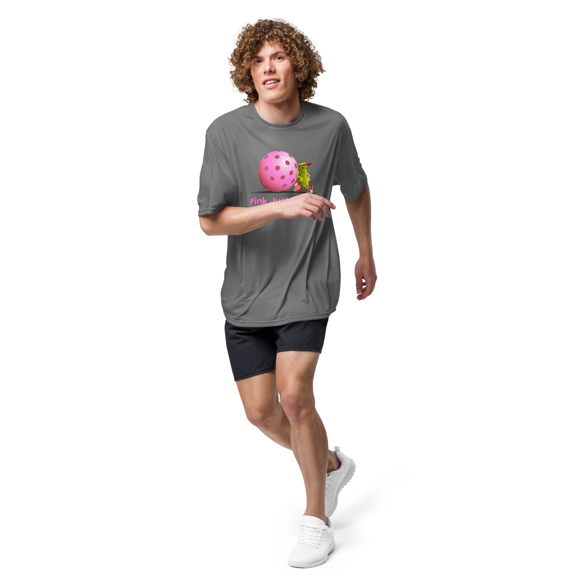 Performance Pickleball T-Shirt - Resting Pickleball - "Pink Looks So Good..." #pink - DocDink.com