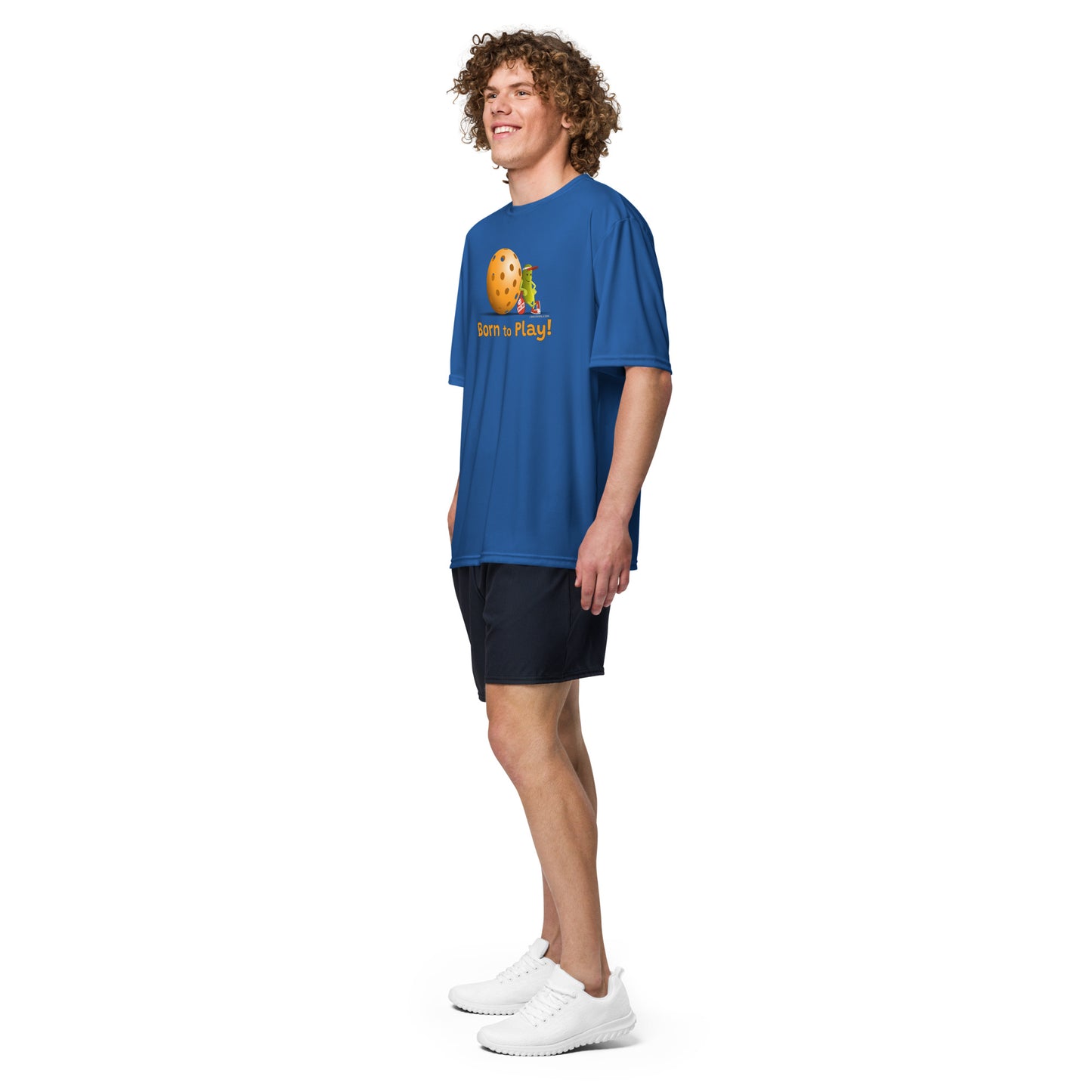 Performance Pickleball T-Shirt -Resting Pickleball - "Born to Play" - DocDink.com