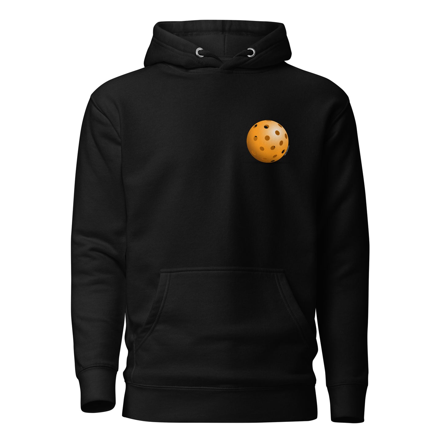 Warm Pickleball Hoodie - Resting Pickleball (back) + Pickleball (pocket) - DocDink.com