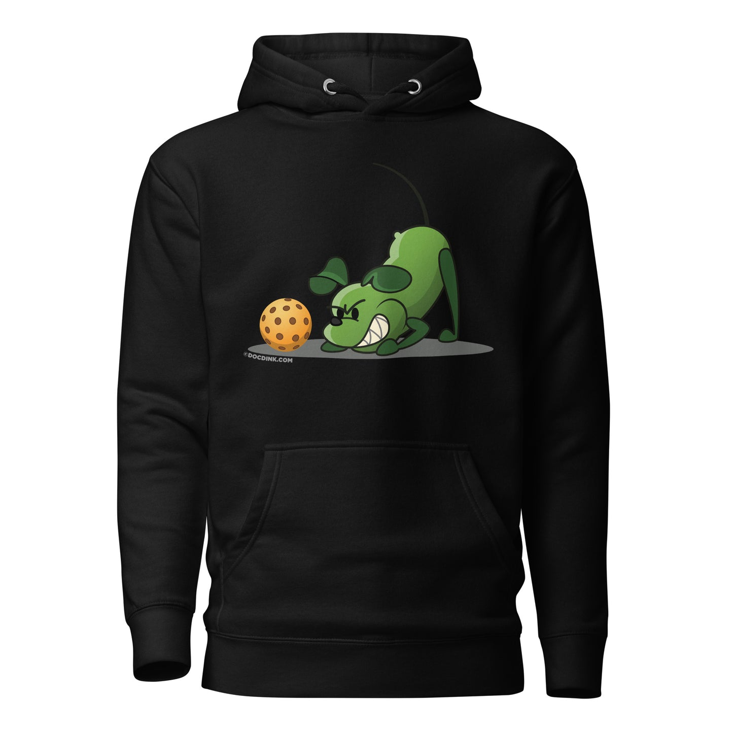 Warm Pickleball Hoodie - Pickles "Grrr...!" - DocDink.com