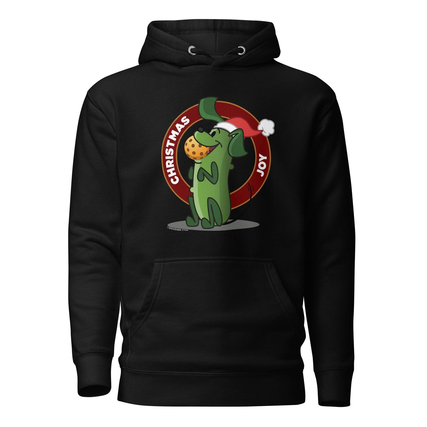 Warm Pickleball Hoodie - Pickles "Christmas Joy" - DocDink.com