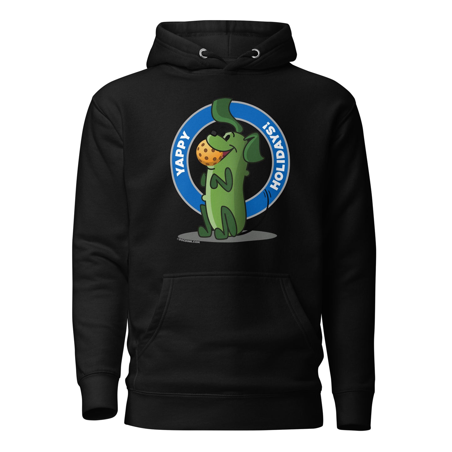 Warm Pickleball Hoodie - Pickles "Yappy Holidays" - DocDink.com