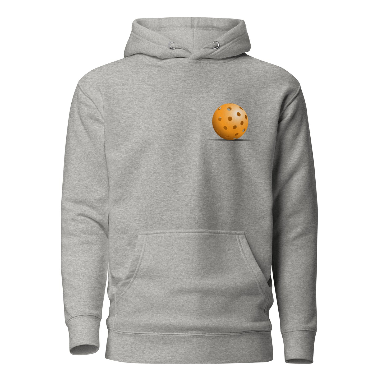 Warm Pickleball Hoodie - Resting Pickleball (back) + Pickleball (pocket) - DocDink.com