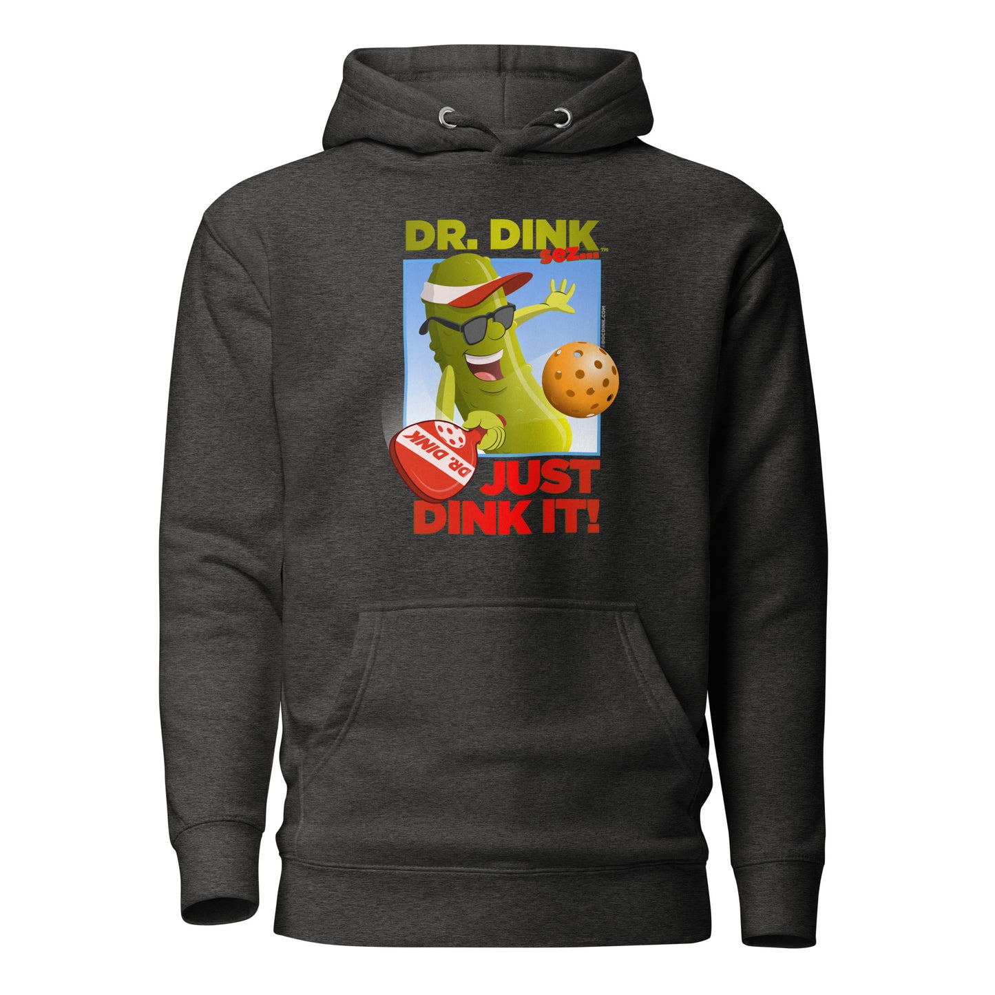 Warm Pickleball Hoodie - "Just Dink It!" - DocDink.com