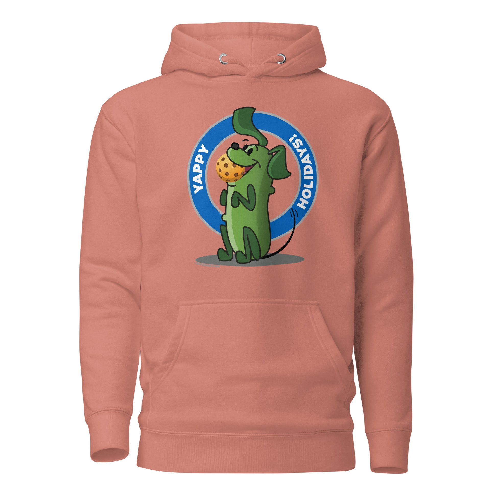 Warm Pickleball Hoodie - Pickles "Yappy Holidays" - DocDink.com