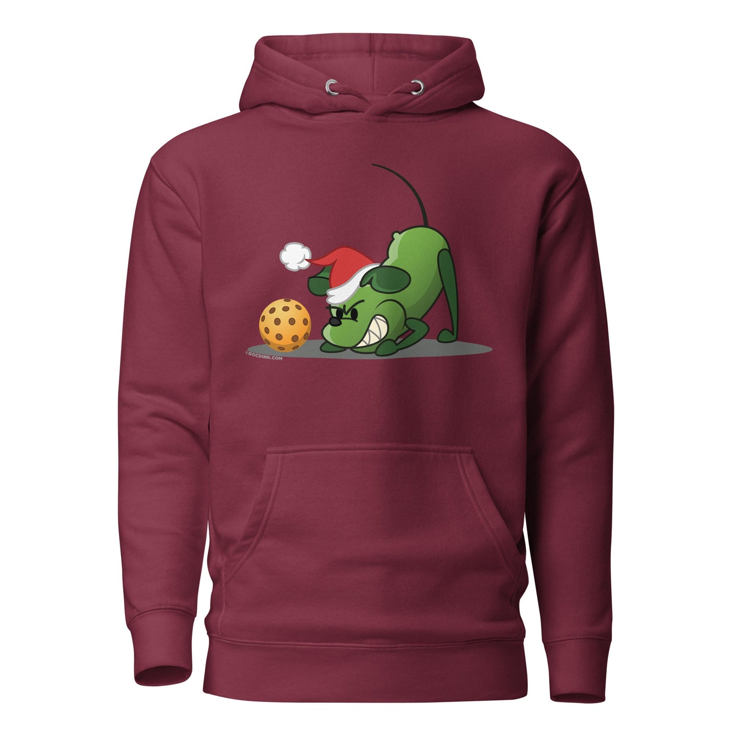 Warm Pickleball Hoodie - Pickles "Grrr...!" - Christmas - DocDink.com