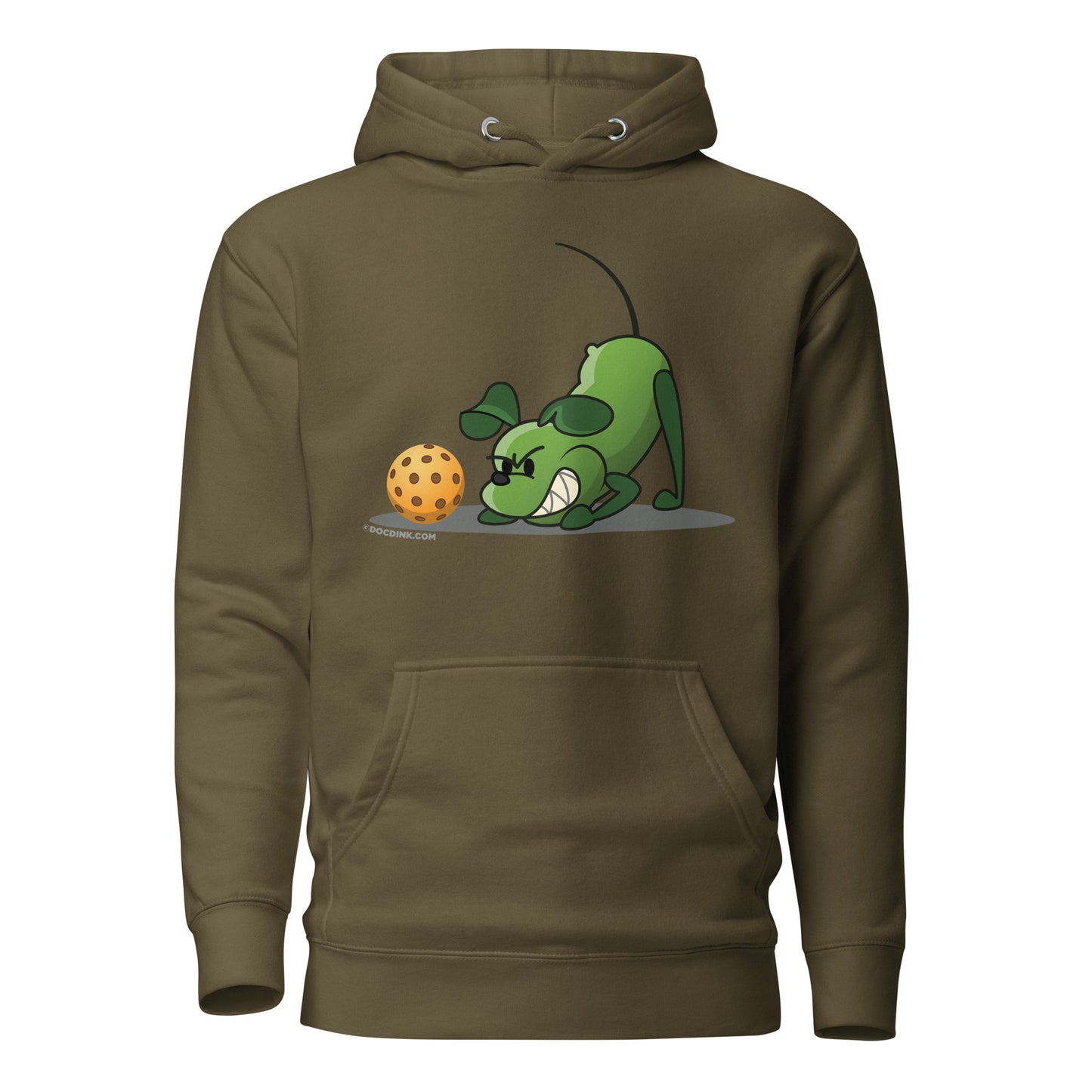 Warm Pickleball Hoodie - Pickles "Grrr...!" - DocDink.com