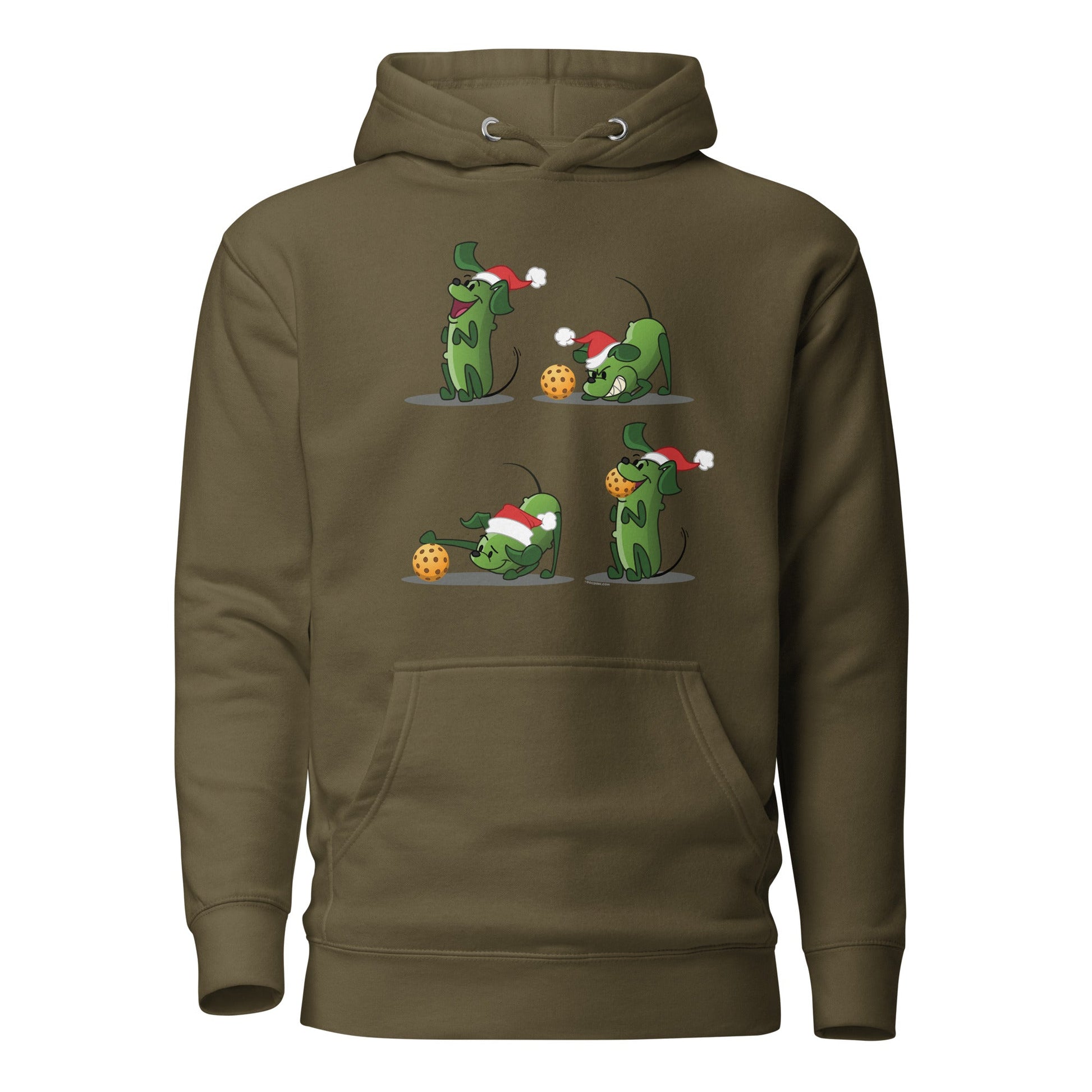 Warm Pickleball Hoodie - Pickles wants to Play! - Christmas sq. - DocDink.com