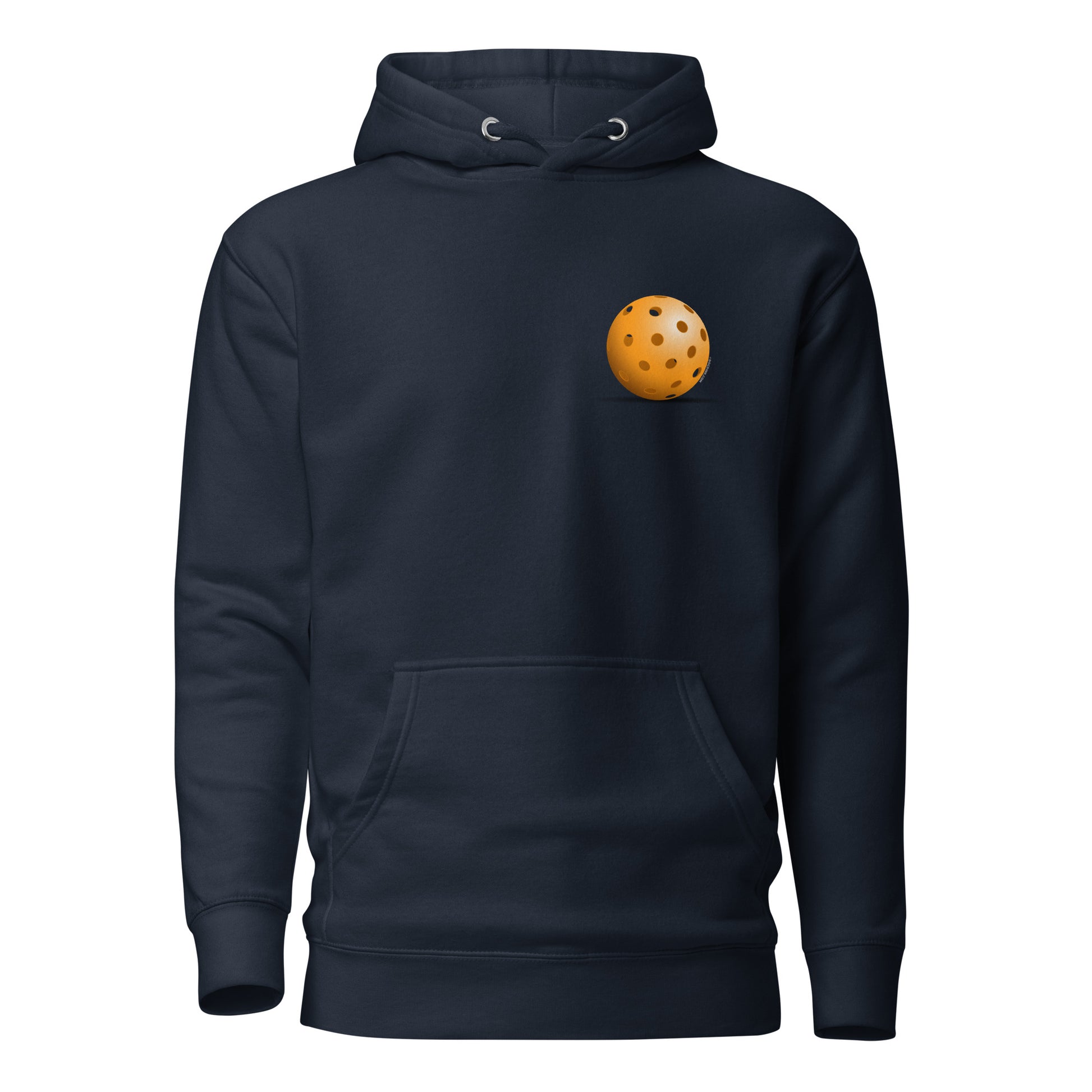 Warm Pickleball Hoodie - Resting Pickleball (back) + Pickleball (pocket) - DocDink.com