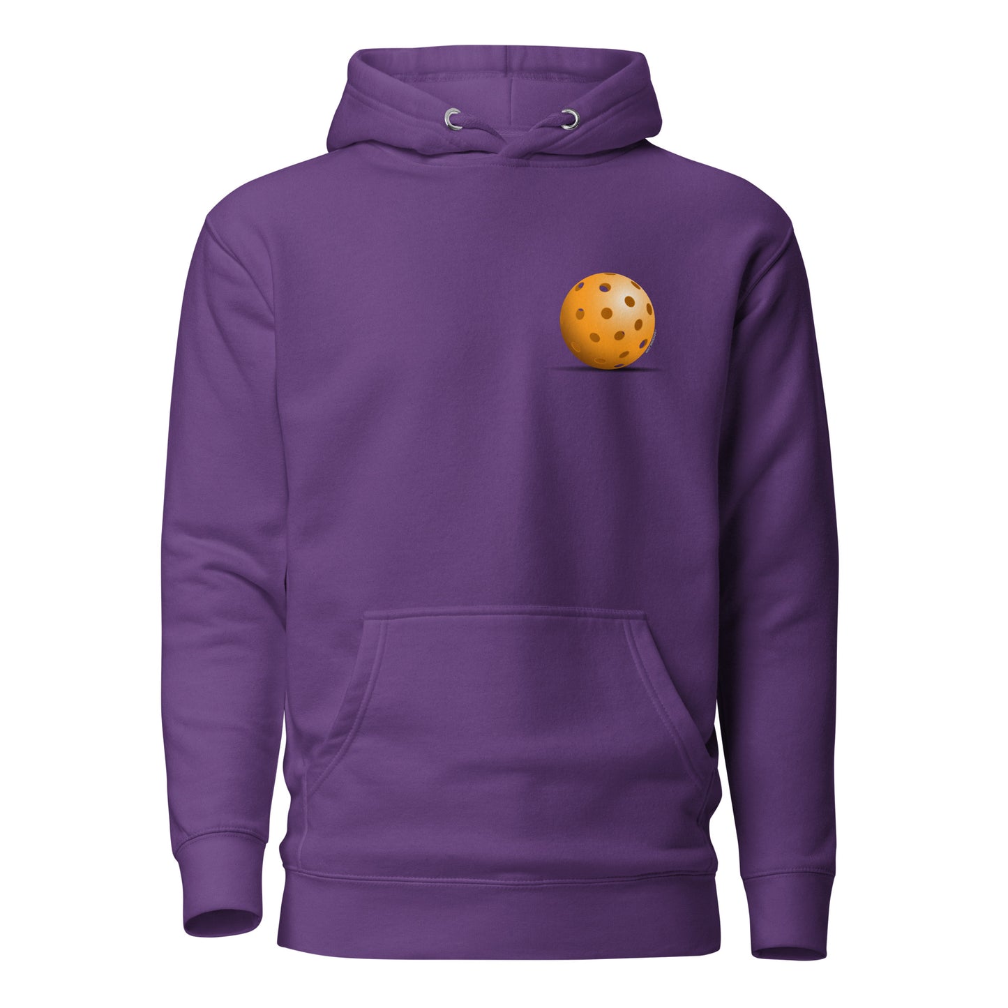 Warm Pickleball Hoodie - Resting Pickleball (back) + Pickleball (pocket) - DocDink.com