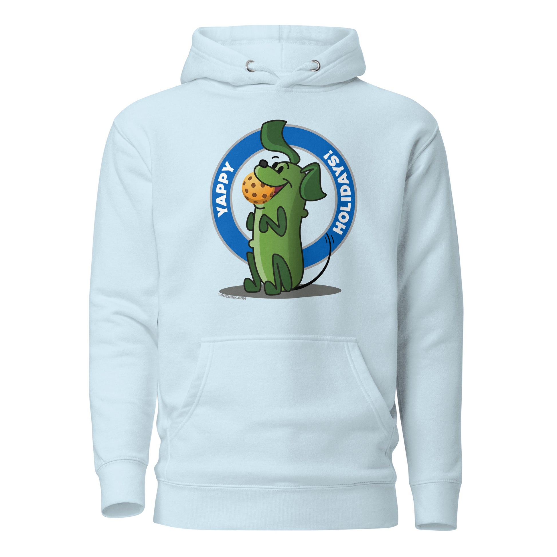 Warm Pickleball Hoodie - Pickles "Yappy Holidays" - DocDink.com